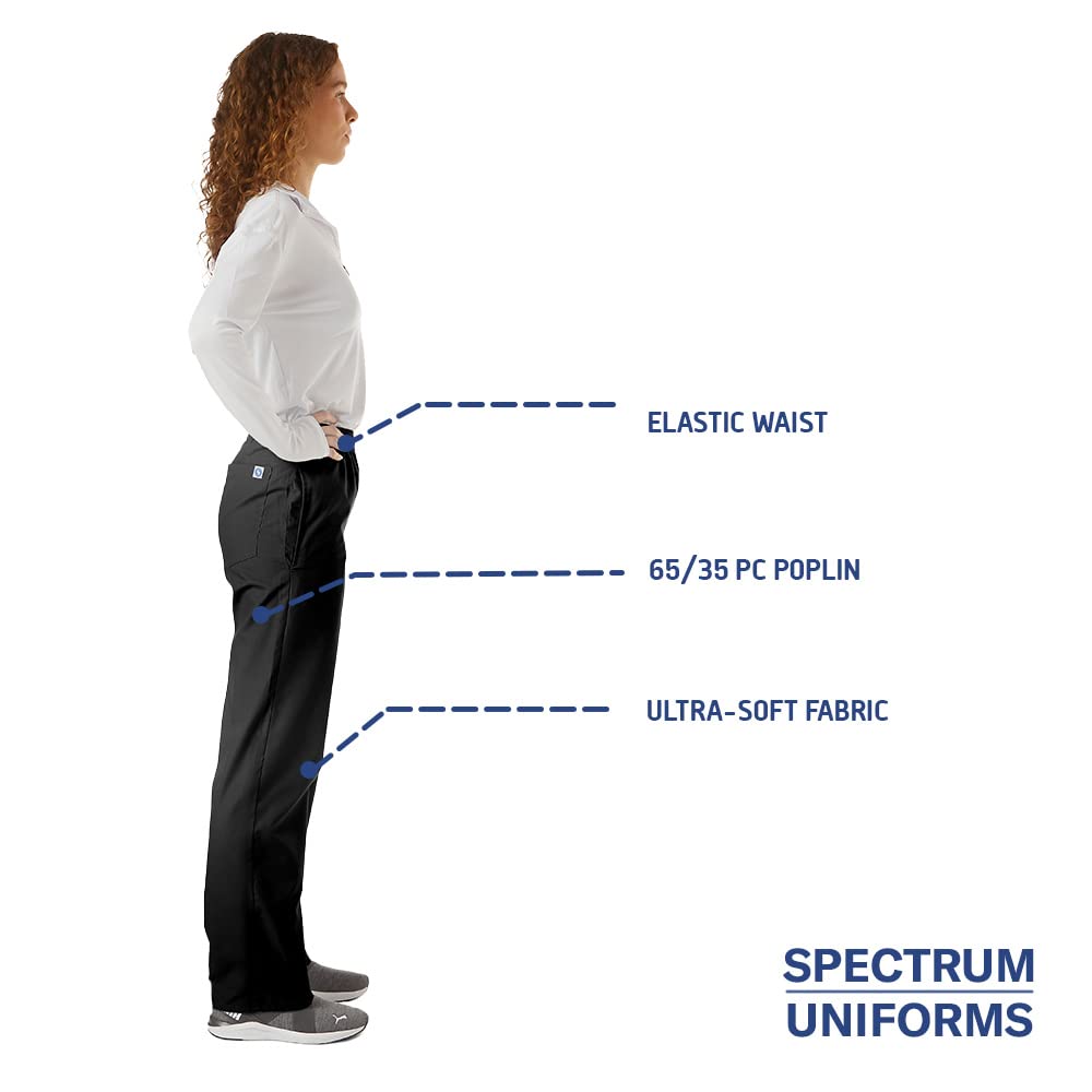 Unisex Soft Classic Scrub Pants with Elastic Waist - Comfortable Medical & Cargo Pants for Doctors, Nurses & Healthcare Professionals | Perfect for Hospital Shifts, Clinics & Long Work Hours