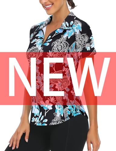 Black Blue Floral