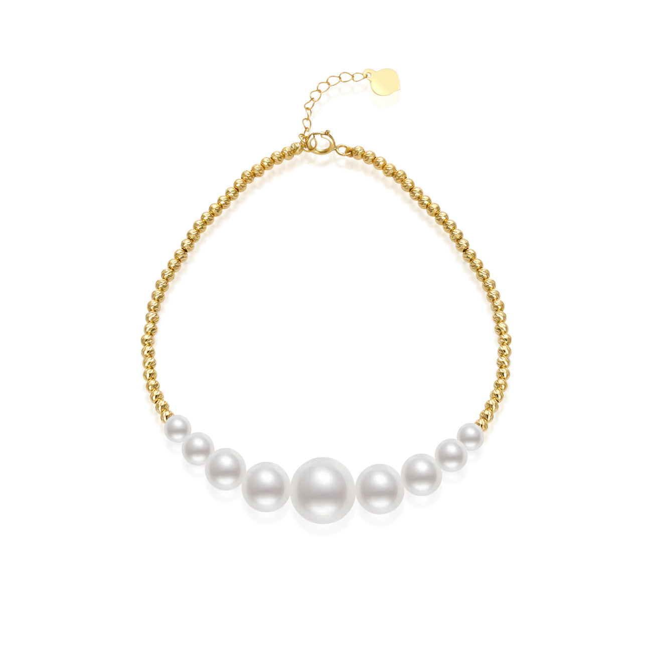 18K Solid Gold Akoya Pearl Bracelet for Women - Elegant Luxury Jewelry Gift for Anniversary, Birthday & Special Occasions | KB00044