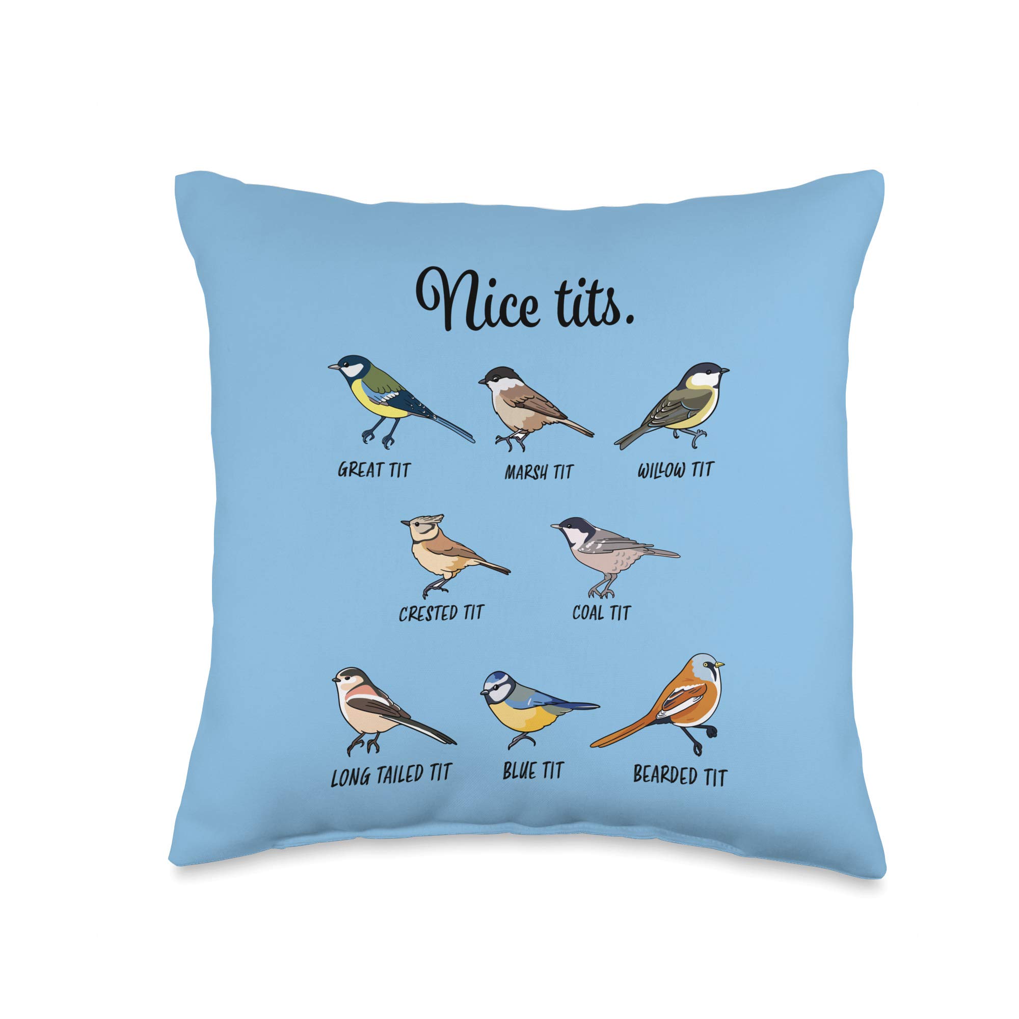 Funny Cute Bird Watching Throw Pillow - Perfect Gift for Bird Lovers, Men, Dad & Mom - Great for Home Decor, Living Room & Outdoor Birdwatching