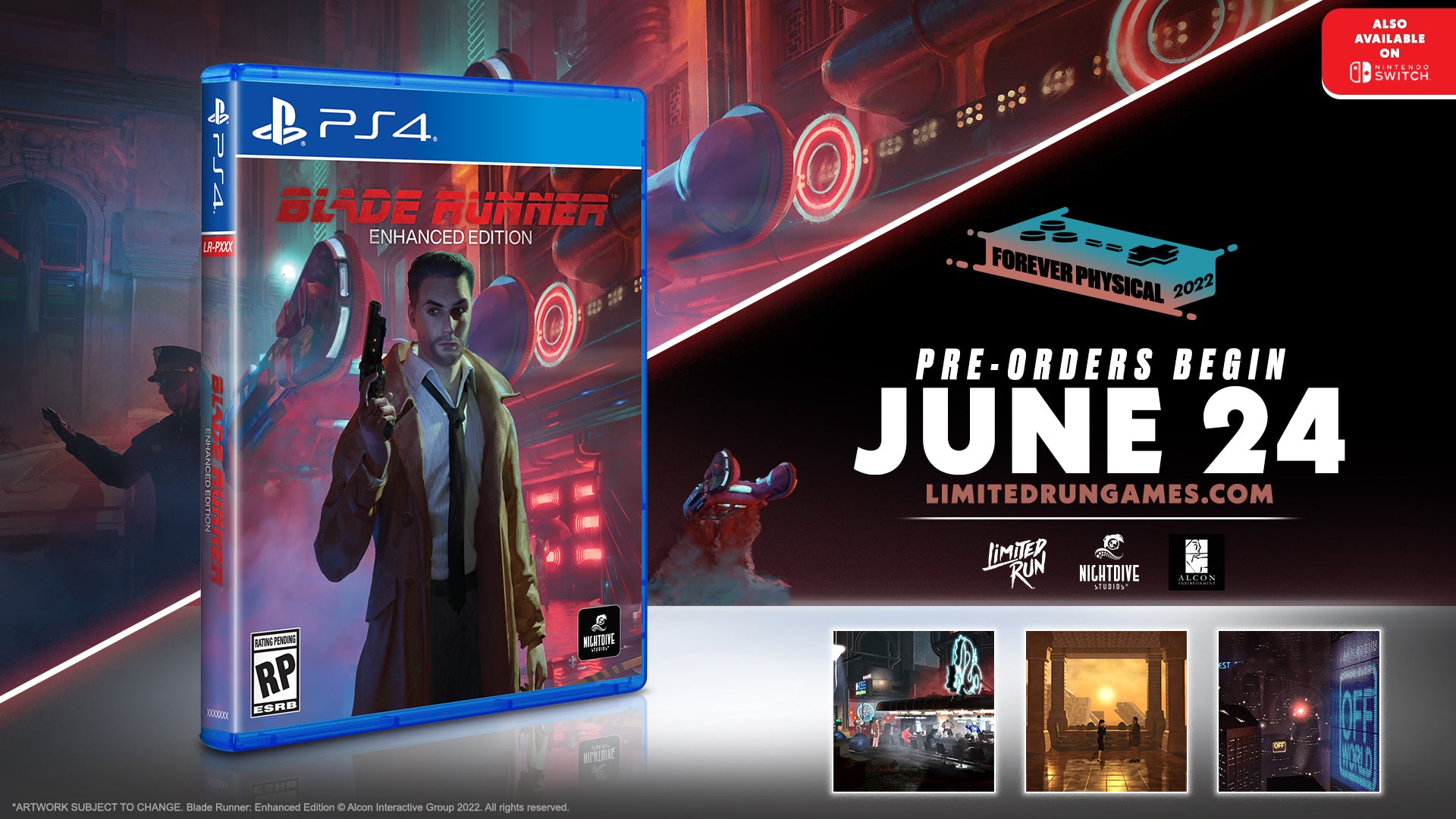Blade Runner: Enhanced Edition (PS4) - Limited Run #466 Collector's Game - Perfect for Sci-Fi Fans & Movie Lovers - Great for Gaming Nights & Collector's Displays