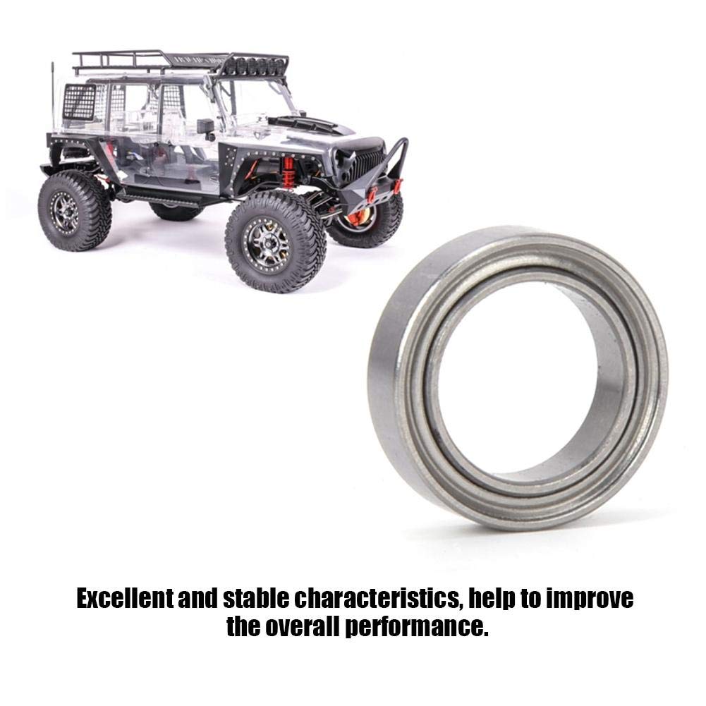 Dilwe RC Ball Bearings, 8-Piece Silver Ball Bearing Set for 1/10 Scale ECX 2WD RC Hobby Cars - Upgrade Parts for RC Car Models - Perfect for Racing, Drifting & Off-Road RC Vehicles