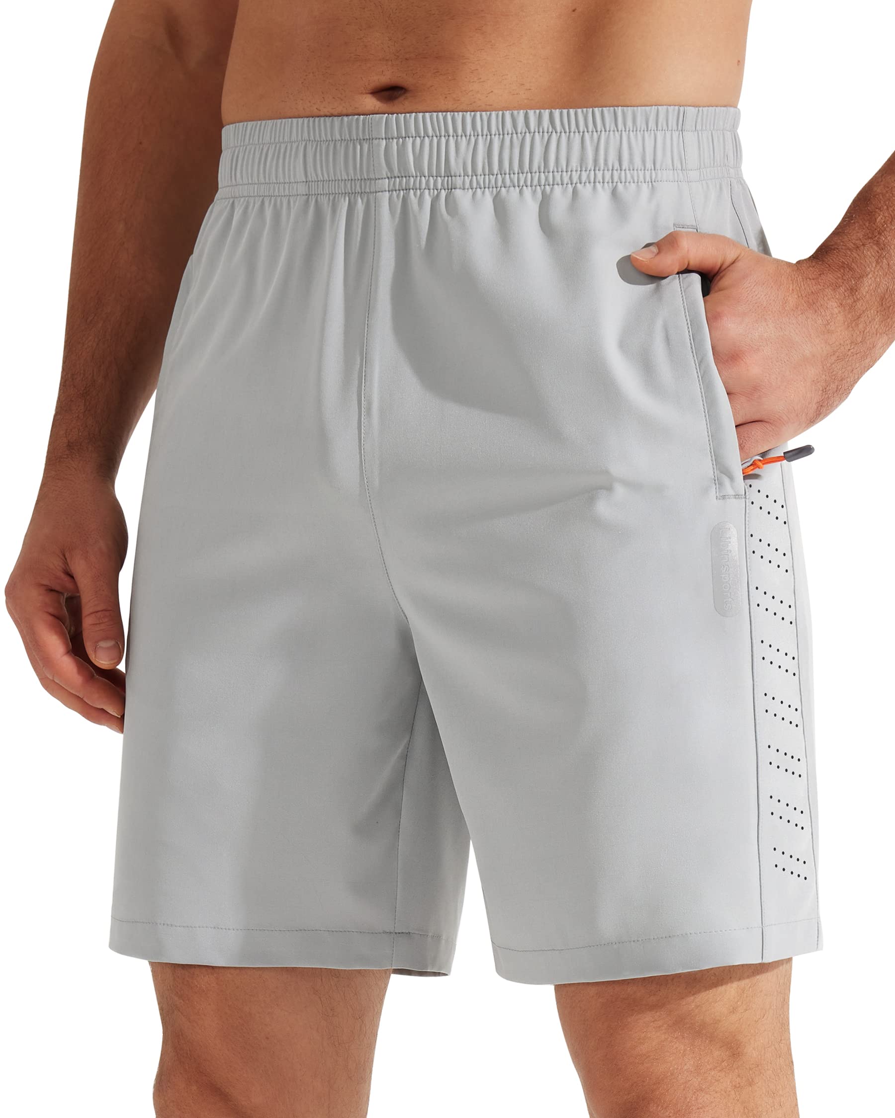 **Men's Quick Dry 7-Inch Running Shorts - Lightweight Athletic Gym Workout & Hiking Shorts with Pockets - Perfect for Basketball, Jogging & Outdoor Activities**