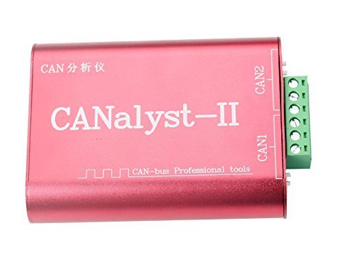 CANalyst-II USB to CAN Bus Analyzer Adapter - CAN-Bus Converter with OBD Plug for Automotive Diagnostics | Compatible with ZLGCANpro Software | Ideal for Vehicle ECU Programming, Industrial CAN Network Testing & OBD-II Data Monitoring