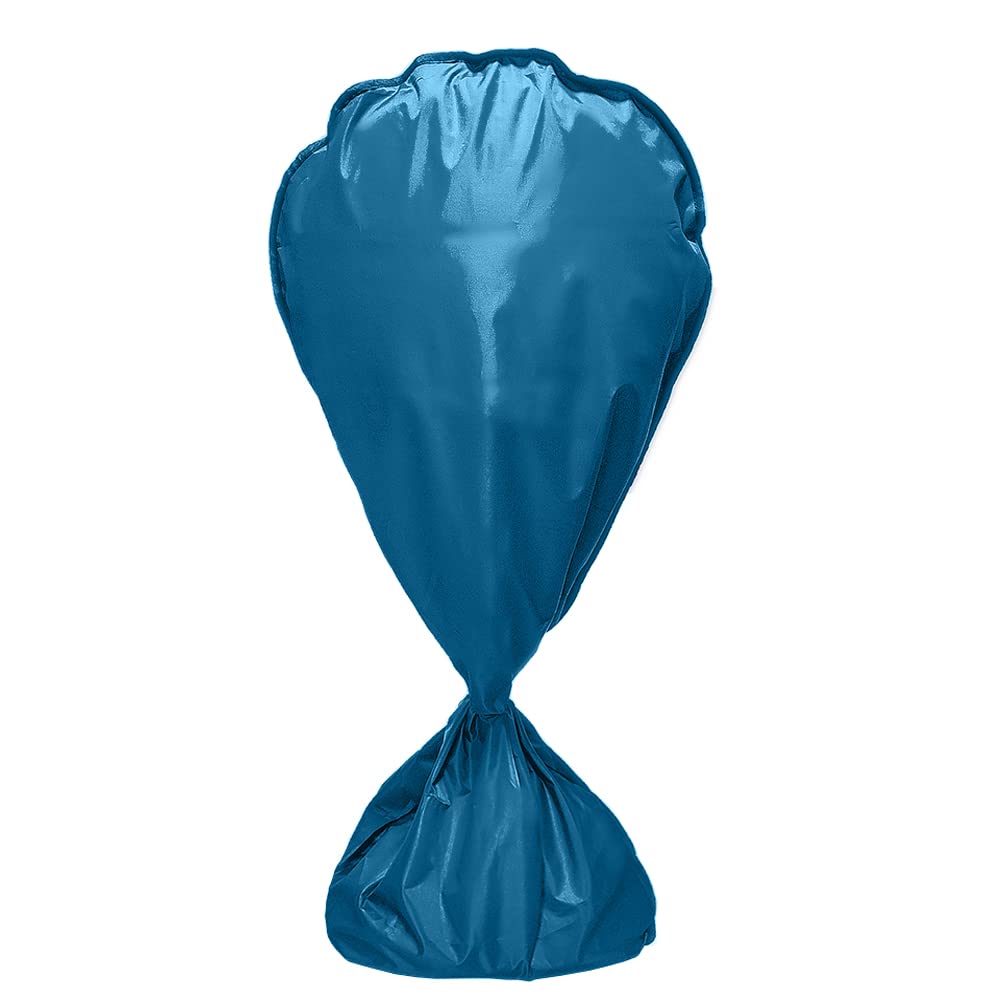 Heavy Duty 420D Waterproof Electric Fan Dust Cover - Washable & Durable Protective Sleeve for Pedestal Stand Fan, Floor Fan | Indoor & Outdoor Use, Home, Office, Patio Protection - Blue