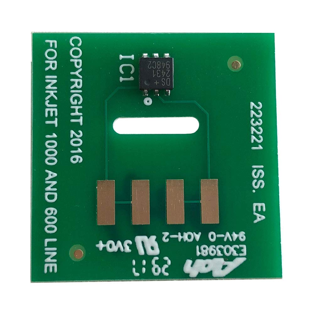 6PCS Disposable Videojet V410-D Ink Cartridge Printer Chips - Compatible with Videojet V410-D Printers for Industrial Labeling & Packaging
