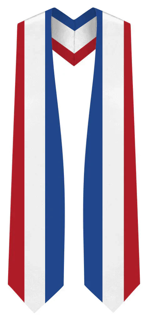 International Flag Graduation Stole - Multicolor Sash for Graduation Ceremony - Perfect for High School & College Commencement