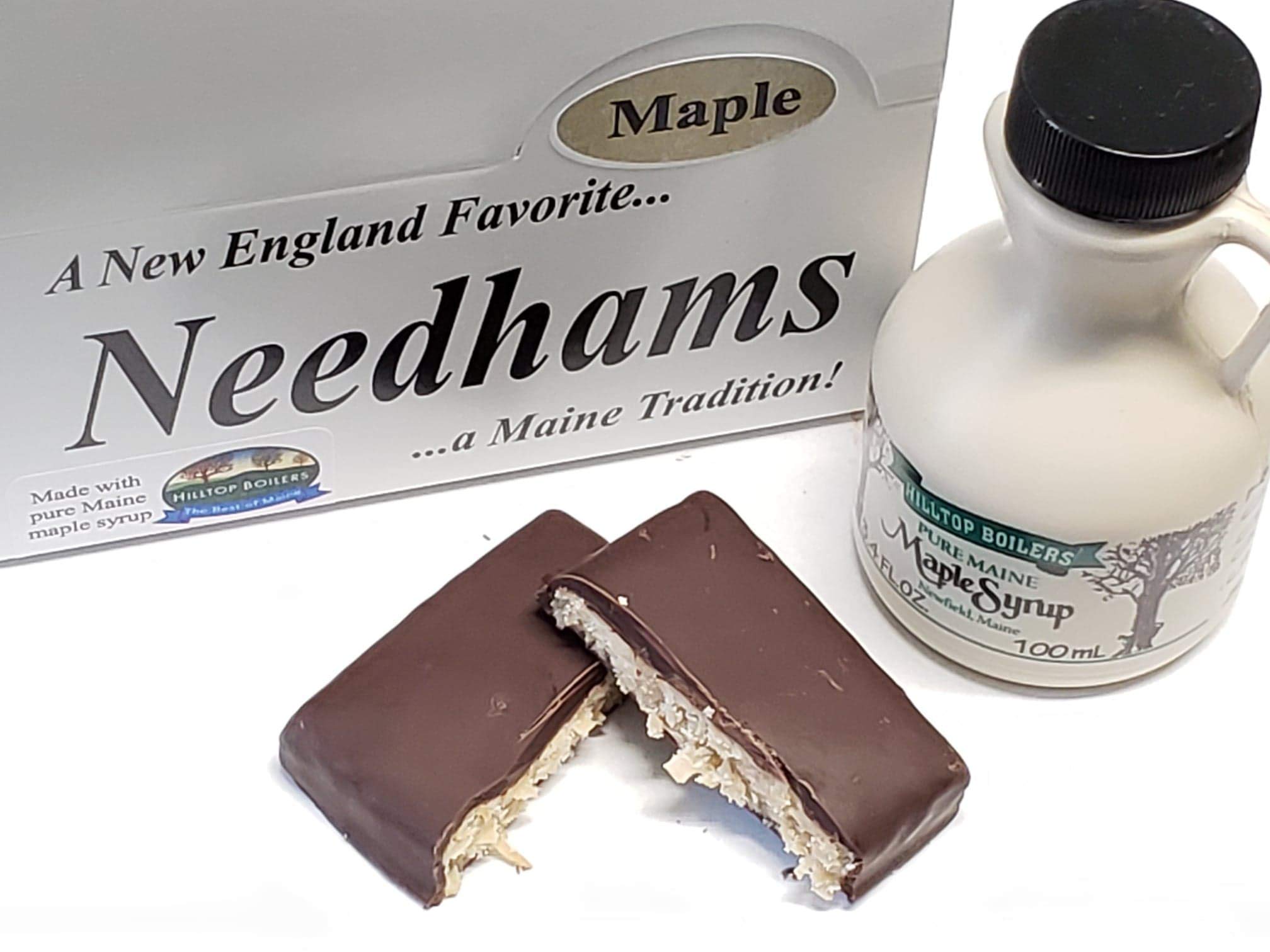 Premium Maine Maple Needhams - Gourmet Chocolate Candy Bars (6 Count) | Valentine's Day, Mother's Day, Christmas Gifts | Corporate & Get Well Gift Box | Perfect for Holiday Treats, Office Snacks & Special Occasions