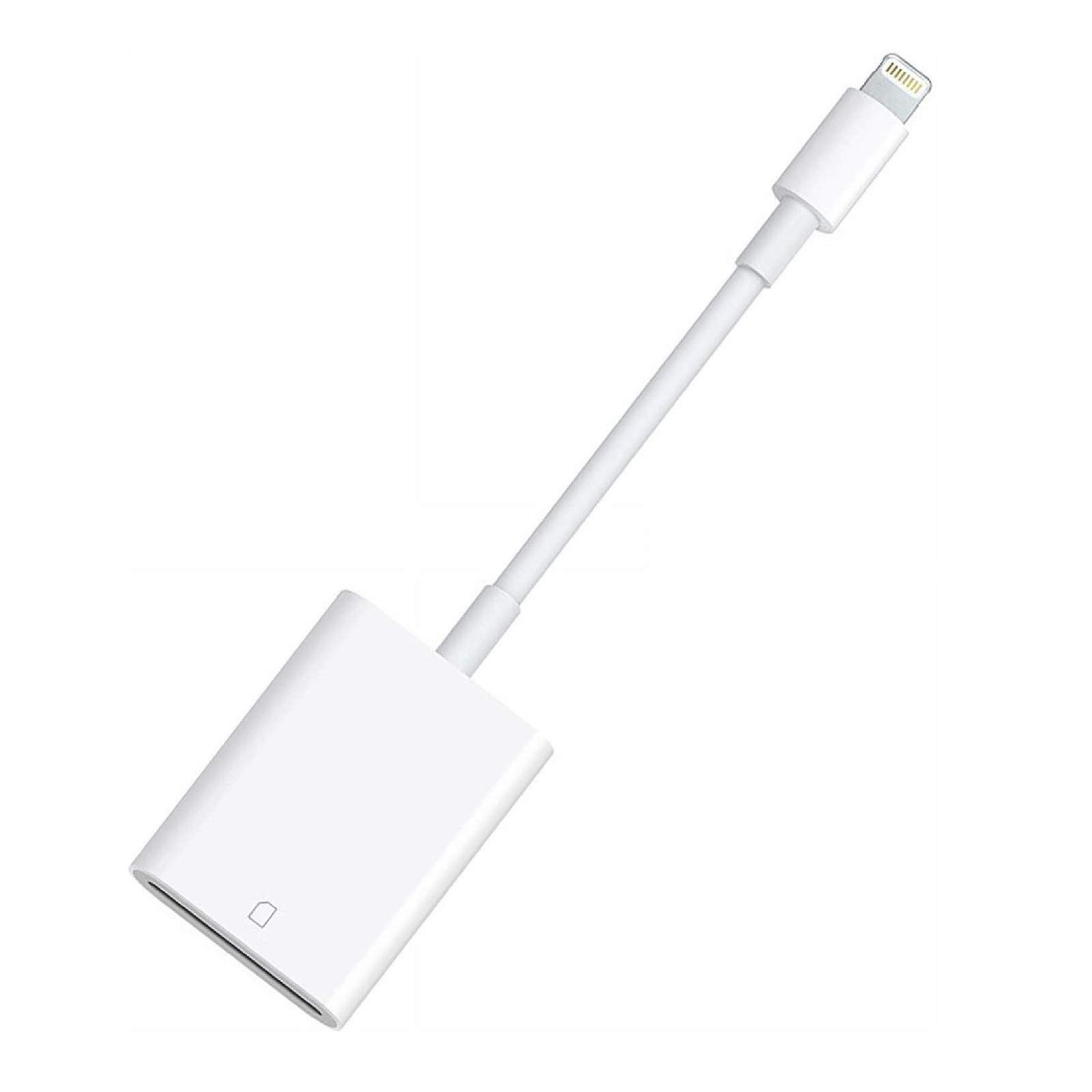 Apple MFi Certified Lightning to SD Card Reader for iPhone & iPad - Fast Photo/Video Transfer from Camera, Trail Cam, or Drone - Compatible with iPhone 13/12/11/XS/XR/X/8/7 & iPad Models - Perfect for Photographers, Hunters & Content Creators