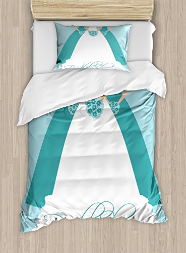 Turquoise Blue and White