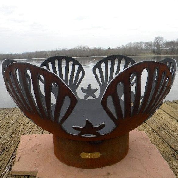 Barefoot Beach Wood Burning Fire Pit Art - Outdoor Patio & Backyard Fireplace for Camping, Beach, and Garden Gatherings