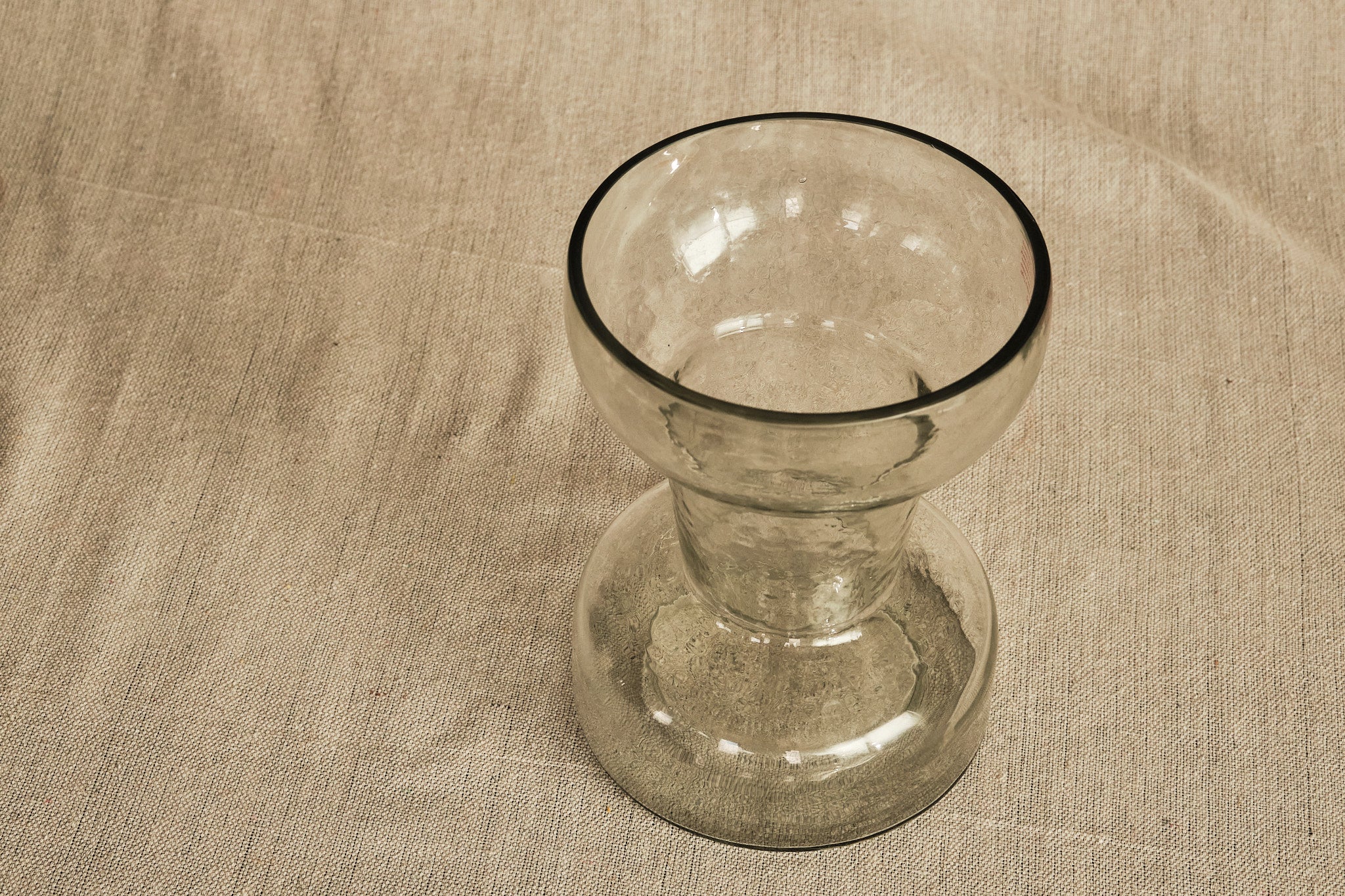 Handmade Hammered Glass Candle Holder and Vase - Decorative Home Decor for Wedding, Dining Table, Centerpiece, and Romantic Ambiance