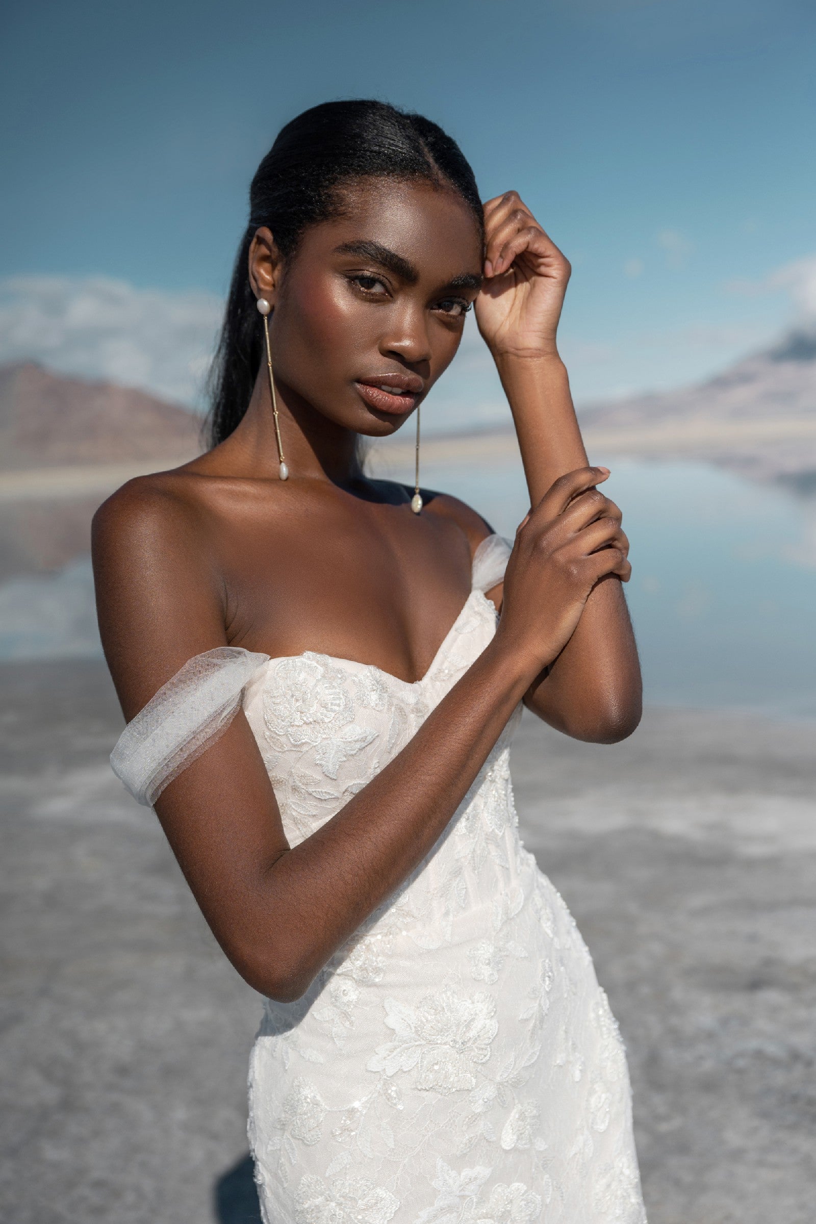 Jenny Yoo Adrienne Wedding Gown - Elegant Lace Bridal Dress for Bride, Perfect for Church Ceremony & Formal Reception