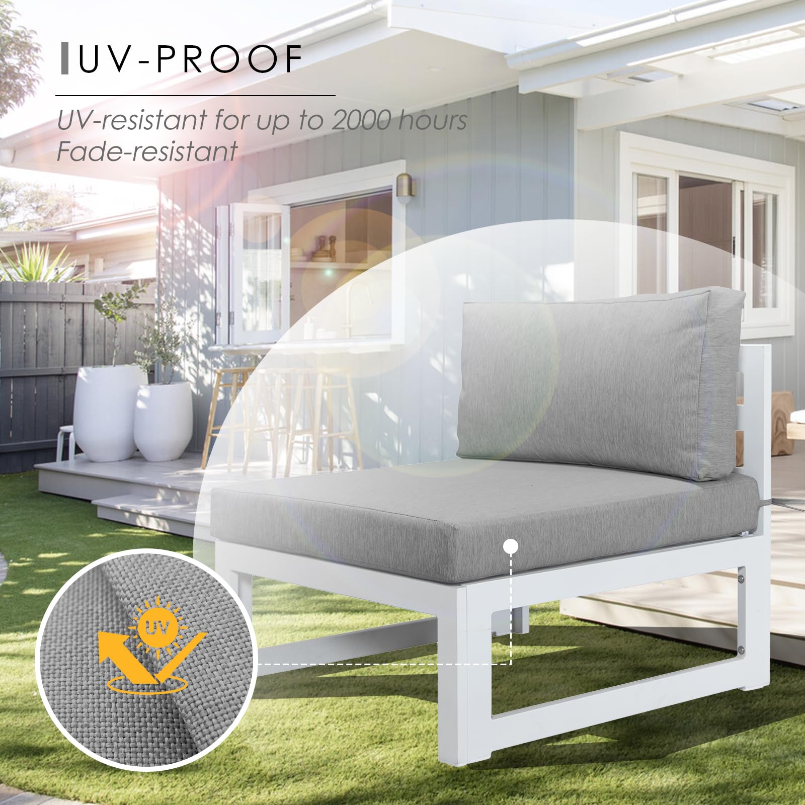 NICESOUL® 14-Piece Waterproof Outdoor Patio Cushion Covers Set - 28