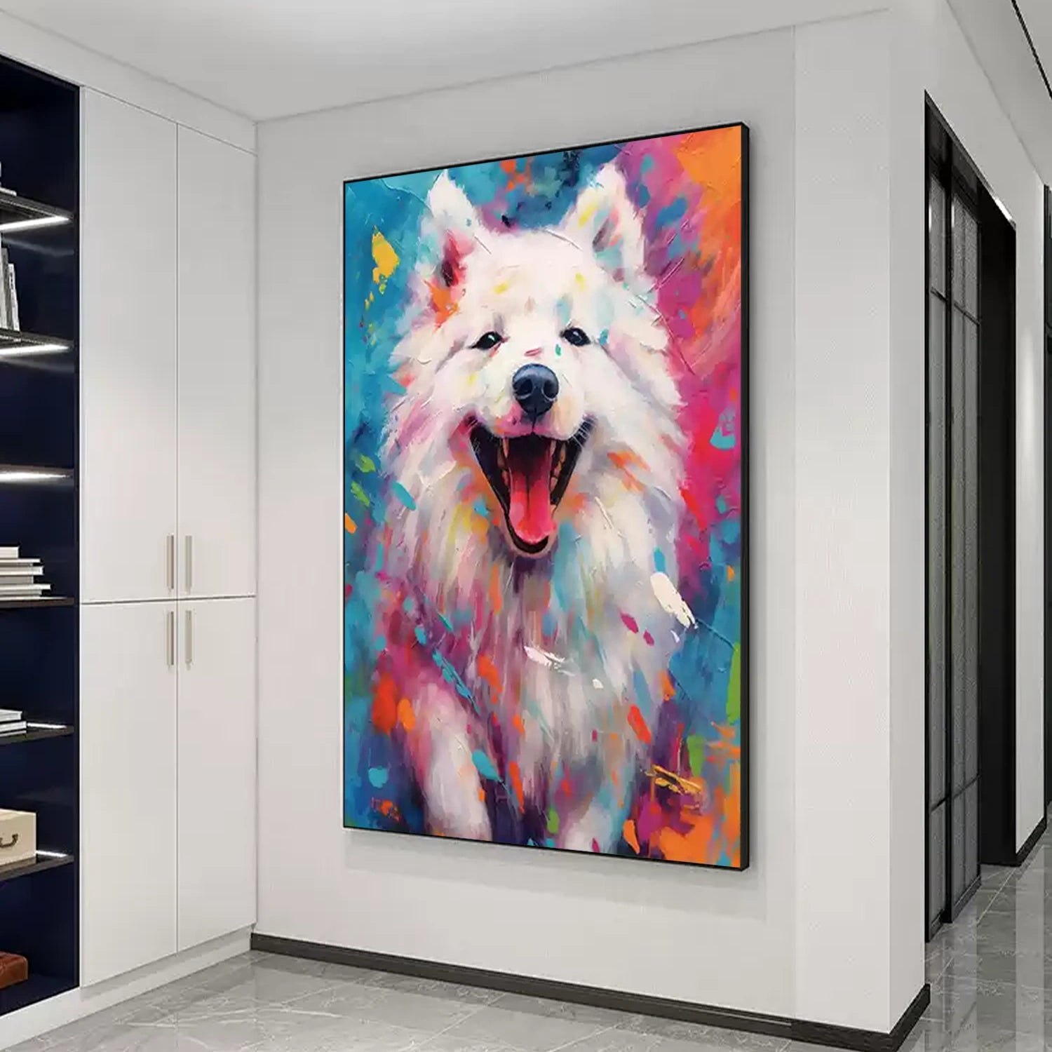 Animal Art Painting #AP145 - Handmade Canvas Wall Decor for Living Room, Bedroom & Office - Perfect Gift for Pet Lovers & Home Decor