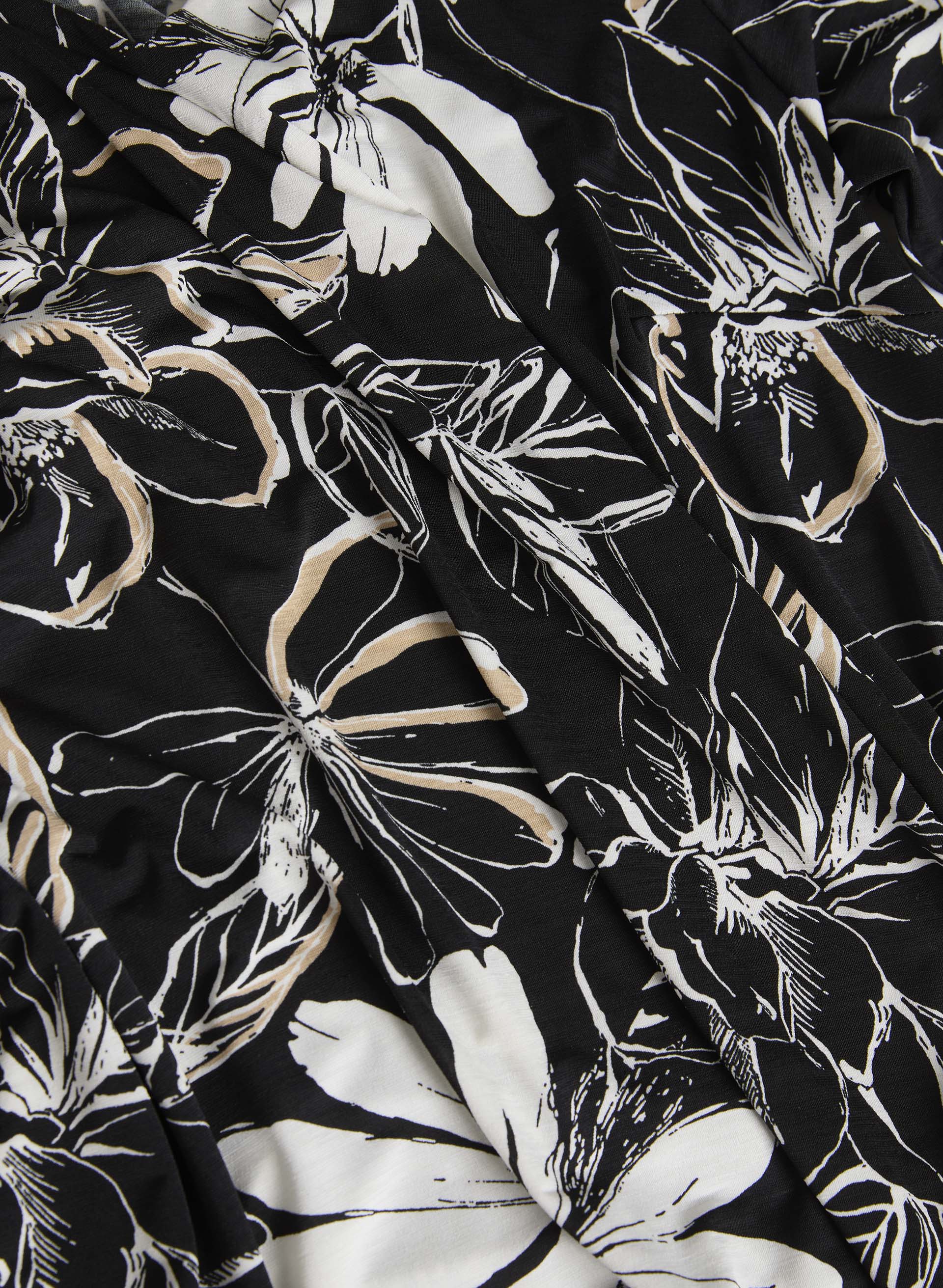 Floral Print Tie Hem Blouse - Women's Fashion Tops for Casual Outings & Summer Wear