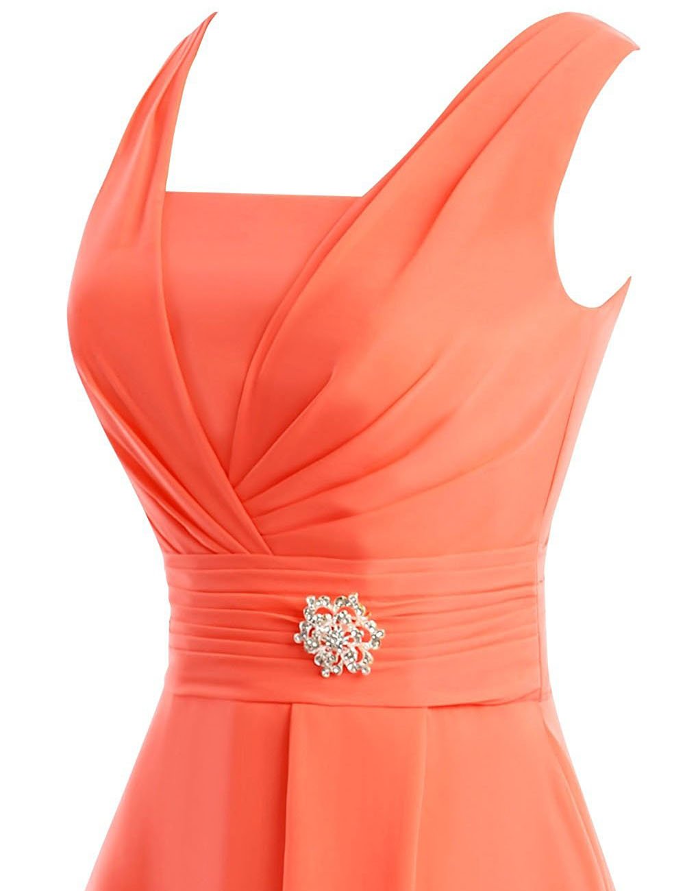 Elegant Chiffon V-Neck Mother of The Bride Dress - Short Wedding Guest Gown for Women - Perfect for Formal Weddings, Cocktail Parties & Special Occasions