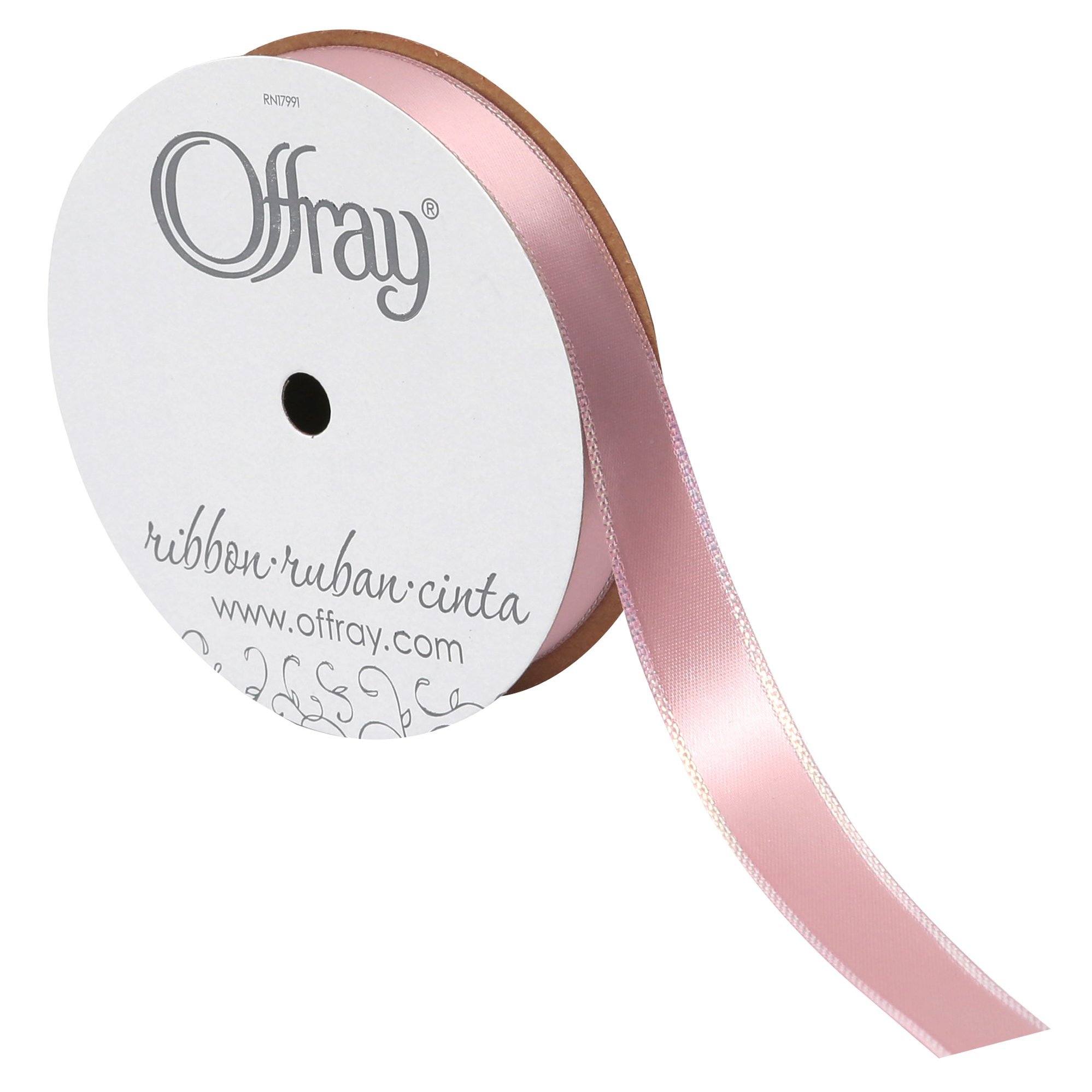 Offray 879649 Olivia Satin Ribbon - 1.5 Inch Wide, 10 Yards, Perfect for Gift Wrapping, Bows, Crafts & DIY Wedding Decorations
