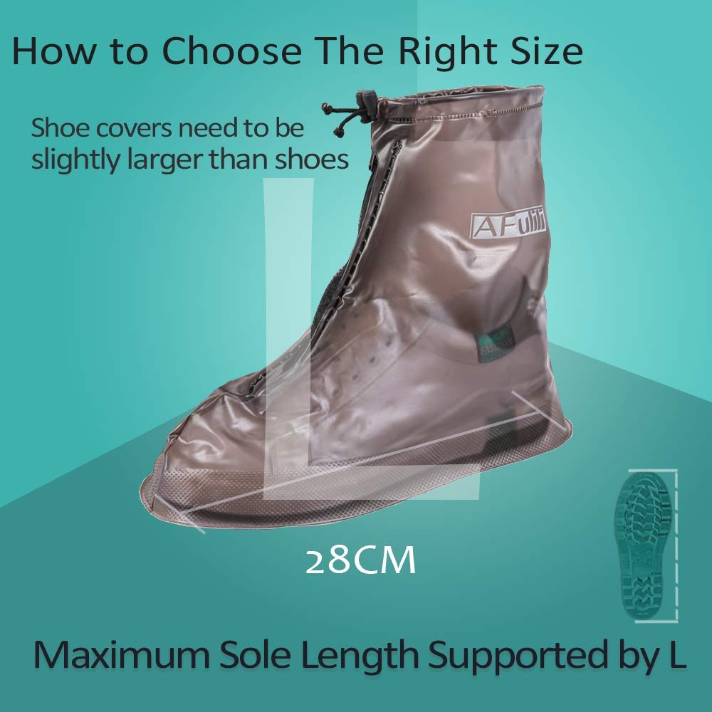 Reusable Waterproof Non-Slip Shoe Covers for Snow & Rain - Pink Large Size Shoe Protectors with Anti-Slip Sole | Perfect for Winter Commuting, Hiking & Outdoor Activities