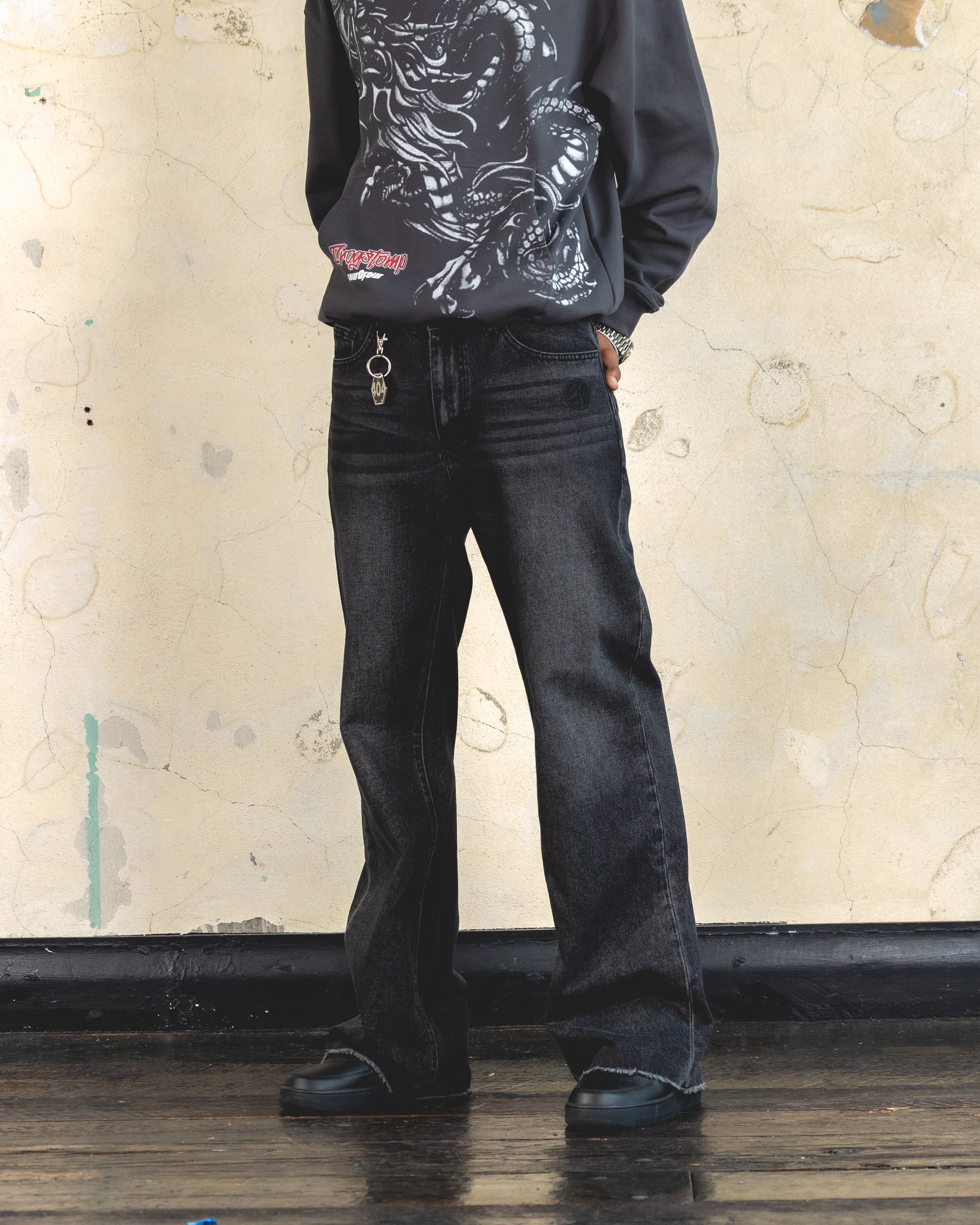 404 205 Bootcut Jeans for Women - Classic Black Denim Pants for Casual Wear & Everyday Style | Perfect for Work, Weekend Outings & Date Nights