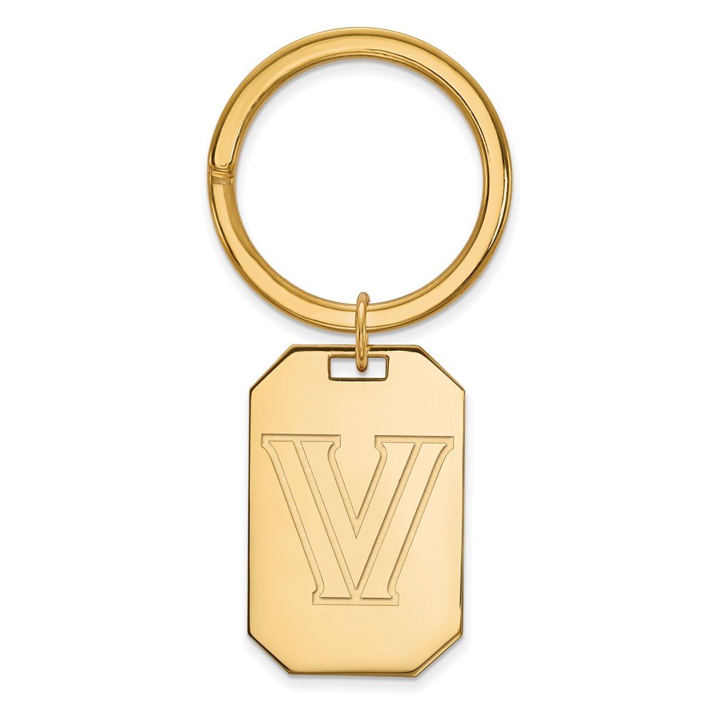 Villanova University Gold Plated Keychain - Durable & Stylish Key Ring for Alumni, Students & Fans - Perfect for Gifts, Backpacks & Key Organization