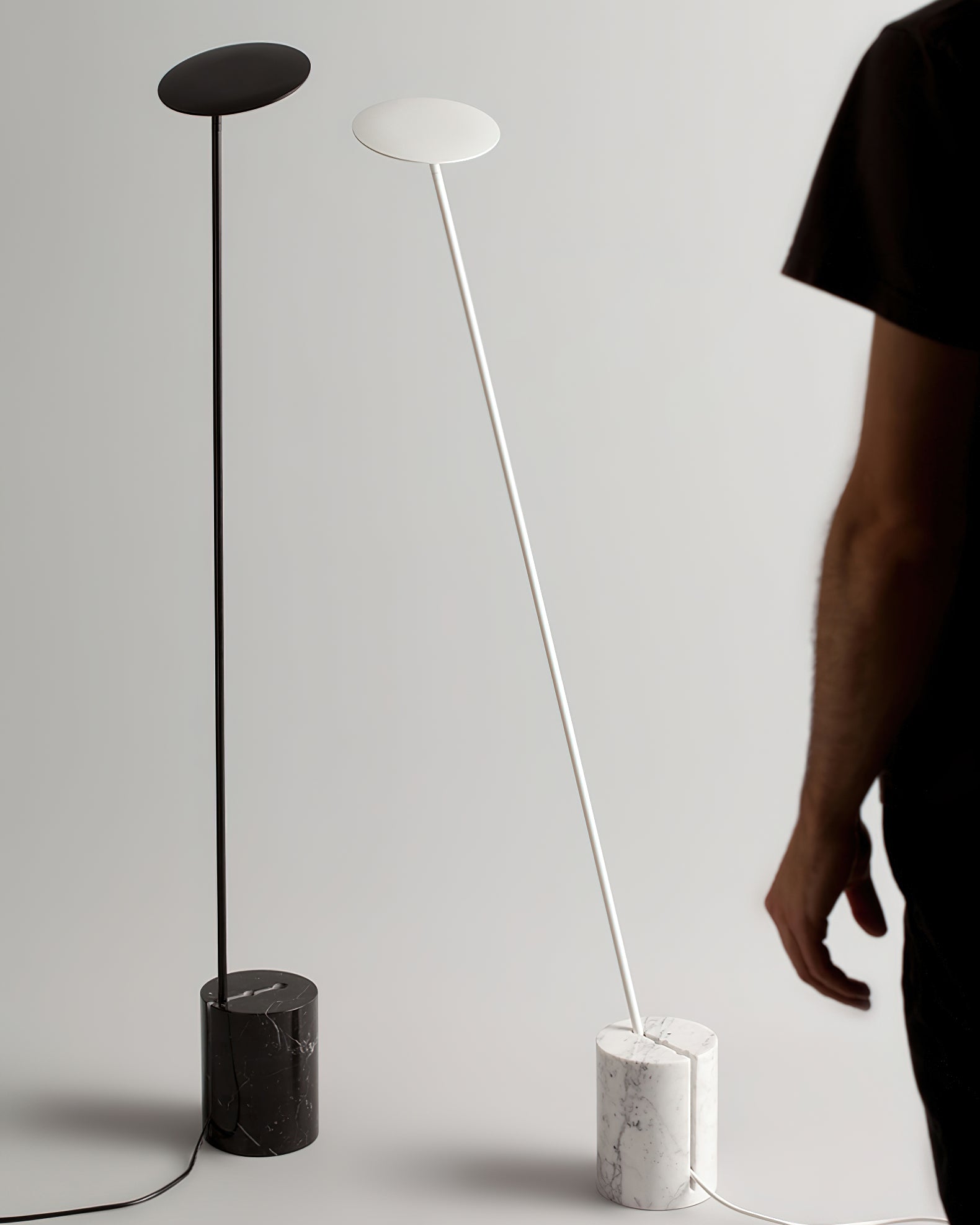 Modern Agniya Floor Lamp - Adjustable LED Standing Light for Living Room, Bedroom, Office - Warm White & Cool White Dimmable Reading Light with Remote Control - Perfect for Night Reading, Relaxing & Home Decor