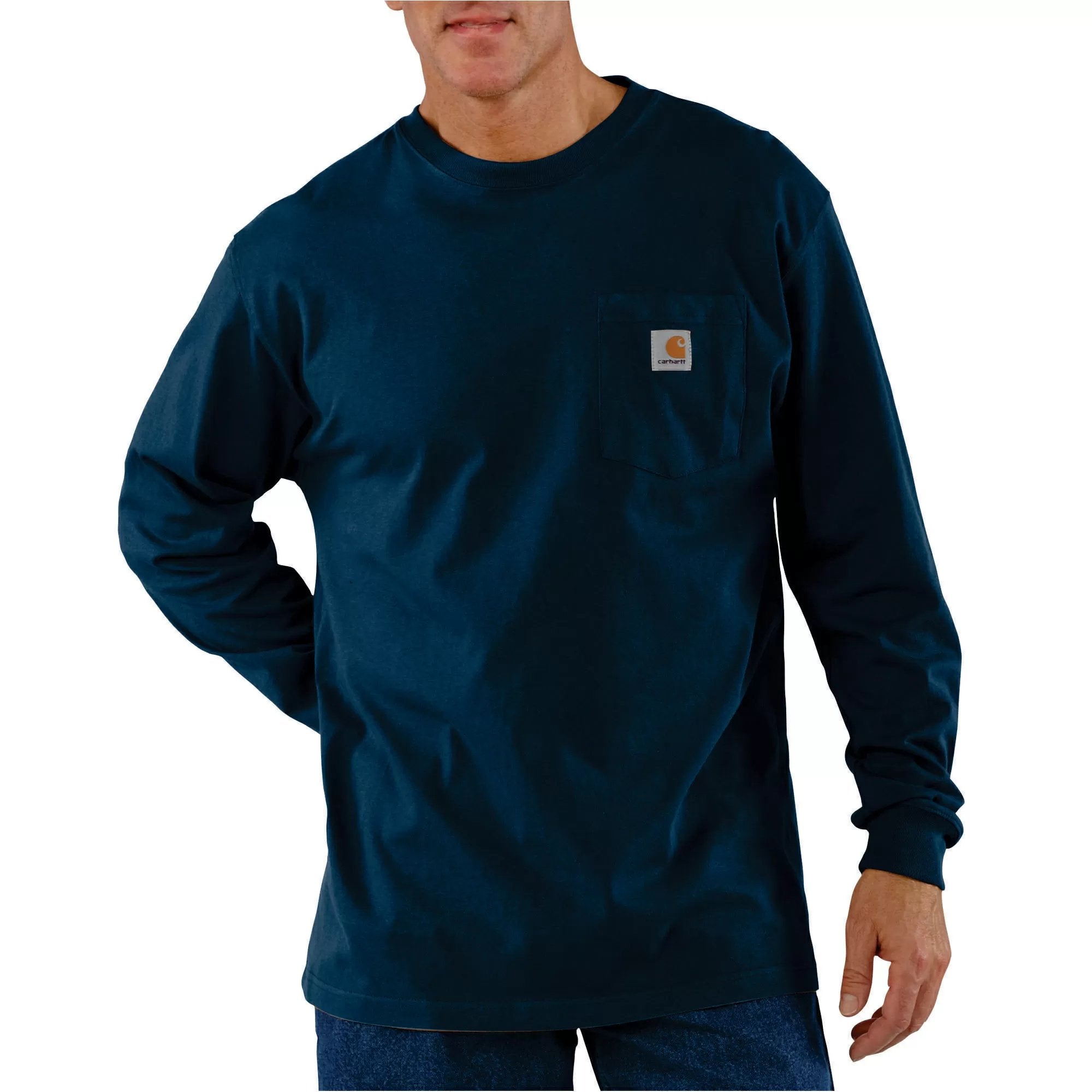 Carhartt® Men's Long Sleeve T-Shirt | Durable Cotton Work Shirt | Comfortable Casual Wear for Work, Outdoor & Everyday Use