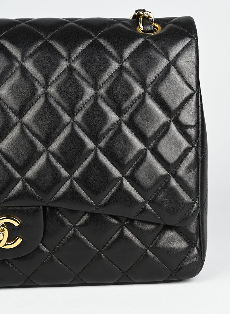 Chanel Timeless Jumbo Black Leather Handbag - Luxury Designer Tote Bag for Women, Perfect for Work, Travel & Evening Events