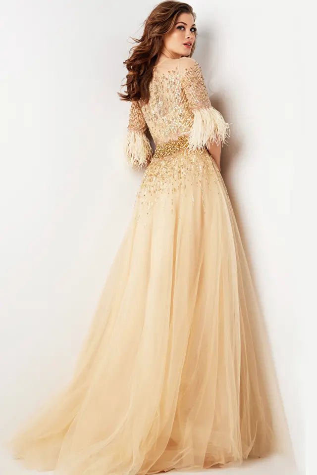 Jovani 23629 Women's Elegant Evening Dress for Prom, Party & Special Occasions - Formal Gown with Beading & Sequins