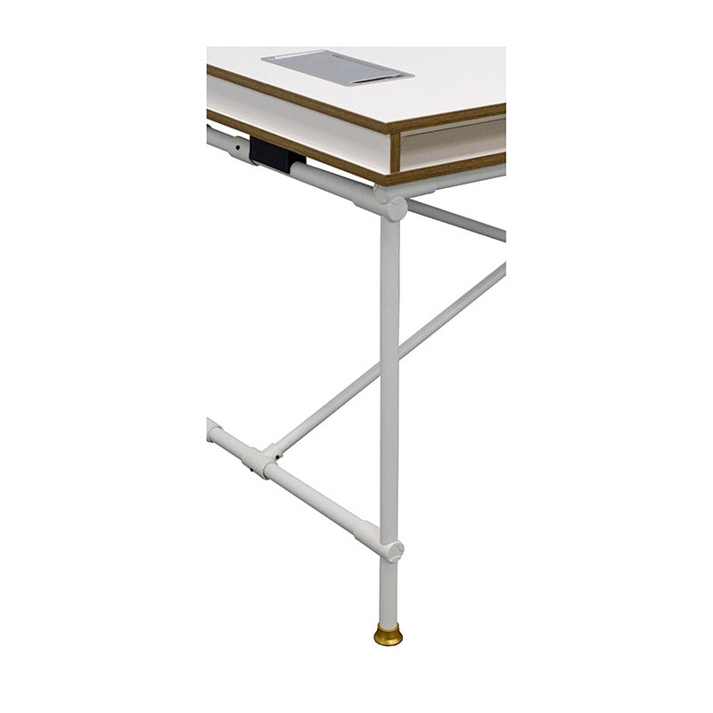 PARKER Study Desk 1.2M White - Modern Writing Desk for Home Office, Student Study & Small Spaces - Perfect for Work, Reading & Online Classes
