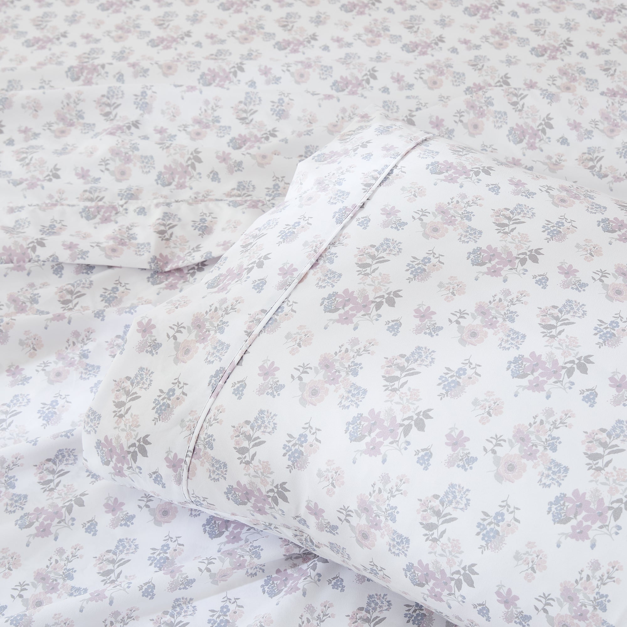 Premium Suzette Sheet Set - Soft & Breathable 100% Cotton Bed Sheets - Queen Size, 4-Piece Set - Perfect for Home, Hotel, and Airbnb Use