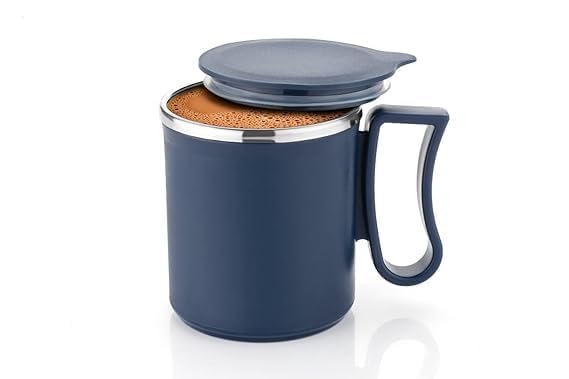 Insulated Stainless Steel Coffee Mug with Lid - 250ml Double Wall Travel Tumbler for Tea, Milk & Hot Drinks - Perfect for Home, Office, Restaurant & Gifts (Multicolor) | Leakproof & Temperature Retention Design