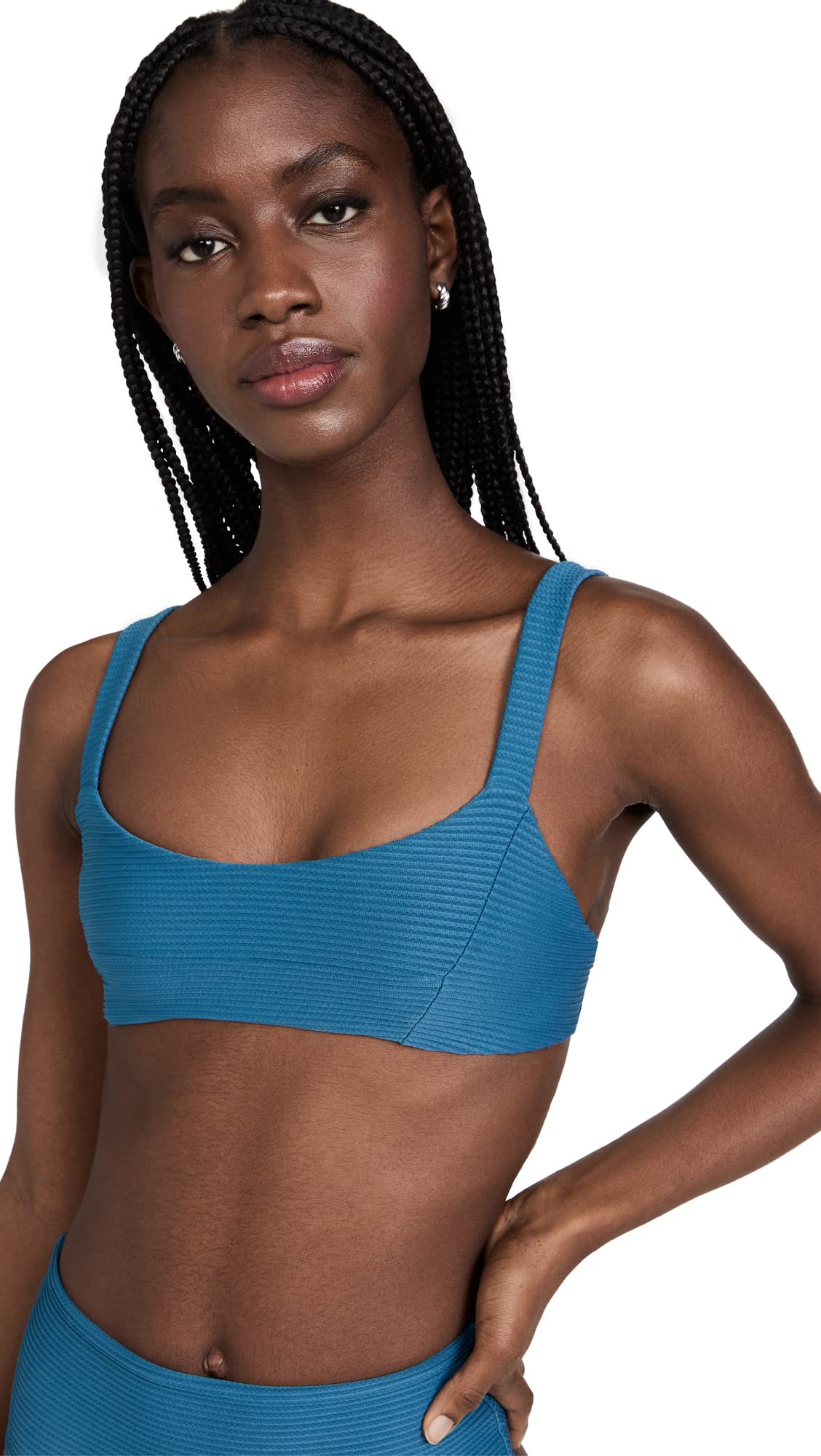 LSpace Women's Jess Bikini Top - Ocean Blue Medium | Sexy Swimwear for Beach & Pool | Perfect for Summer Vacations, Tropical Getaways & Water Sports