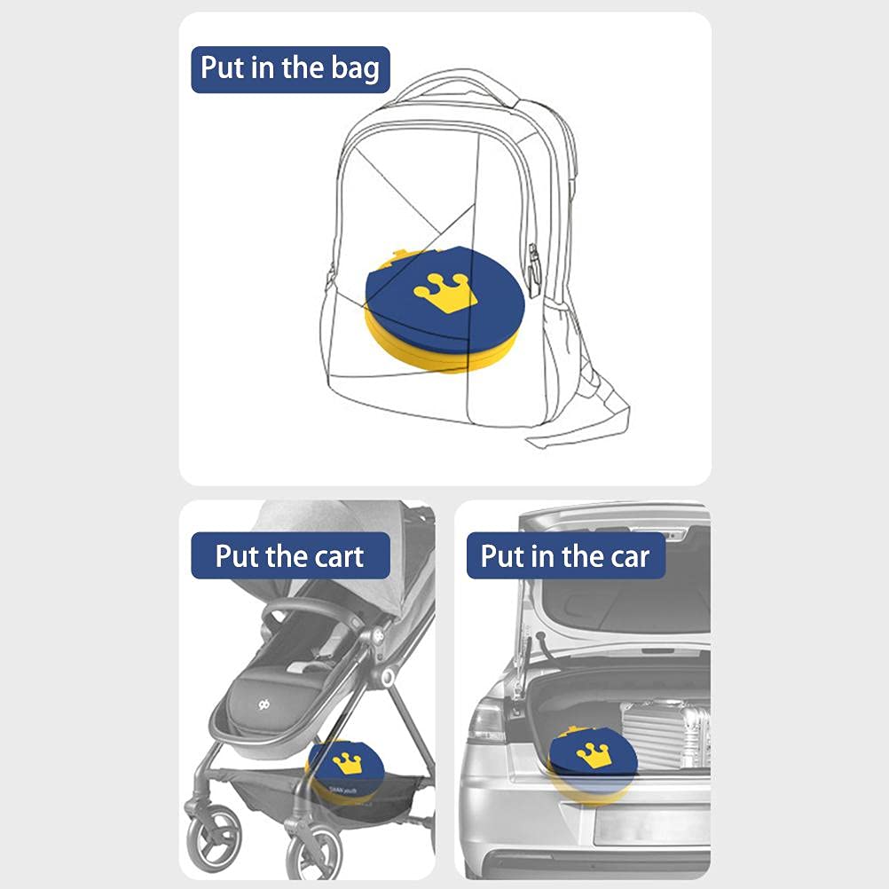 Portable Folding Baby Potty Trainer Toilet - All-in-One Travel Potty Chair for Kids | Collapsible Training Seat for Indoor & Outdoor Use | Perfect for Home, Travel, Camping & Road Trips