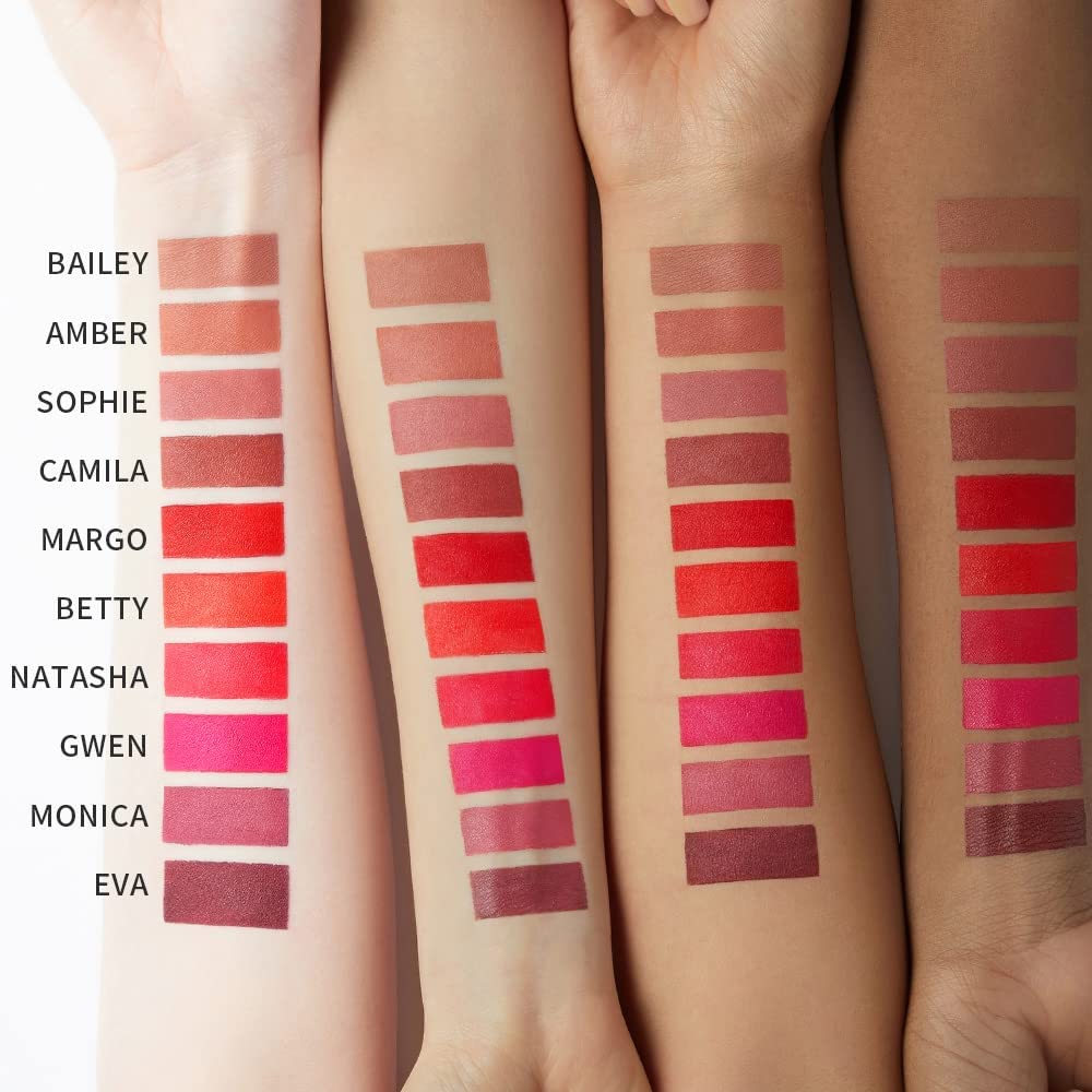 Dear Dahlia Lip Paradise Effortless Matte Lipstick - Vegan, Cruelty-Free, Long-Lasting High Pigment Color with Natural Essential Oils | Perfect for Everyday Wear, Date Night & Special Occasions