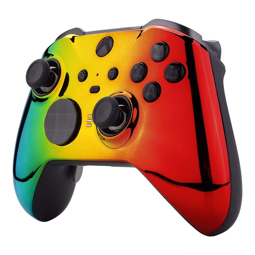 Wireless Xbox Elite Series 2 Controller - Custom Modded for FPS Gaming - PC & Xbox One - Chrome GGR Design