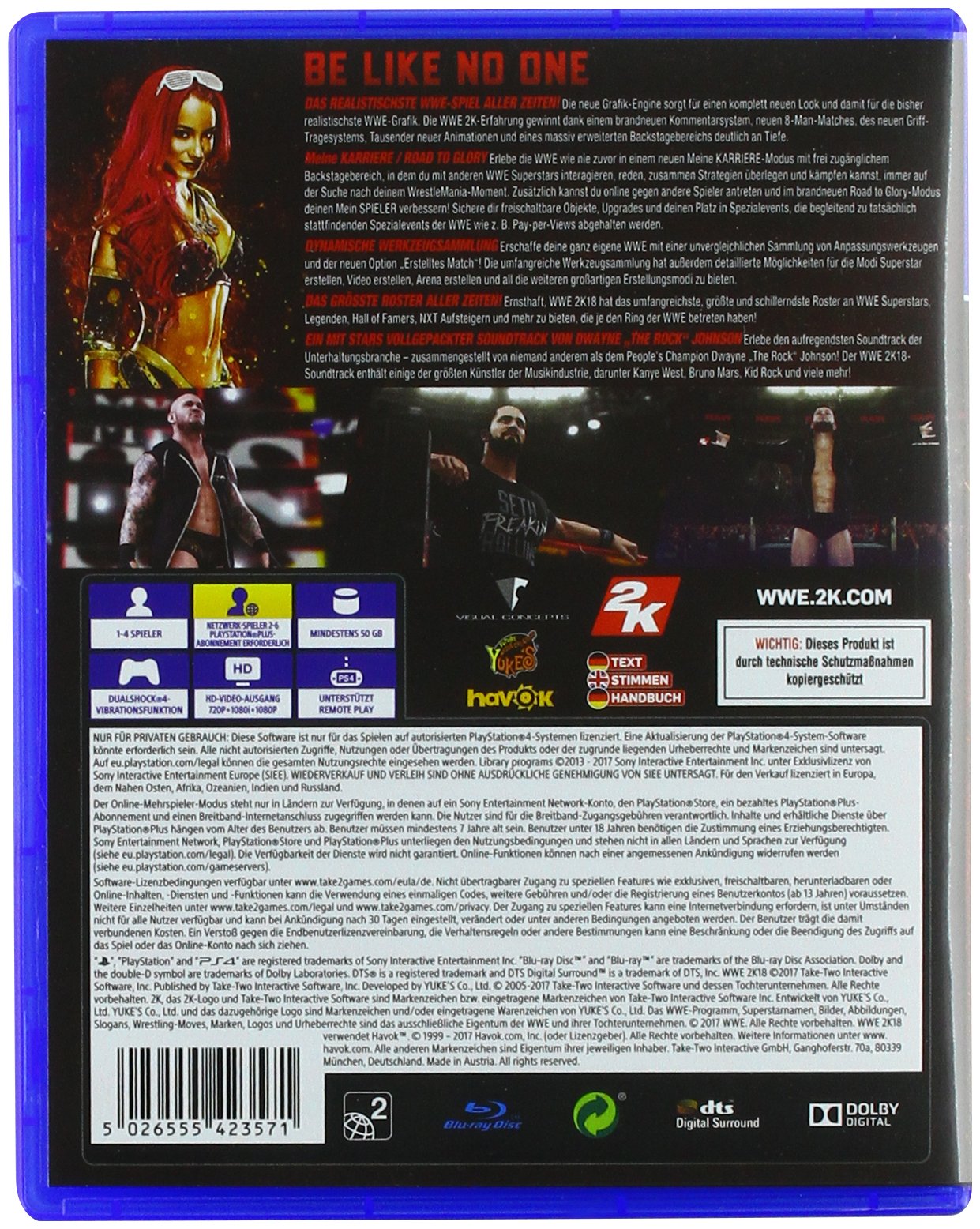 WWE 2K18 Deluxe Edition for PlayStation 4 - Authentic Wrestling Game with Enhanced Graphics & Full Roster - Perfect for WWE Fans, Gaming Enthusiasts & Multiplayer Battles