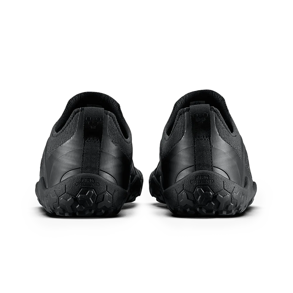 Vivobarefoot Primus Trail Knit FG Women's Hiking Shoes - Obsidian Color | Barefoot Trail Running & Outdoor Adventure Footwear for Women