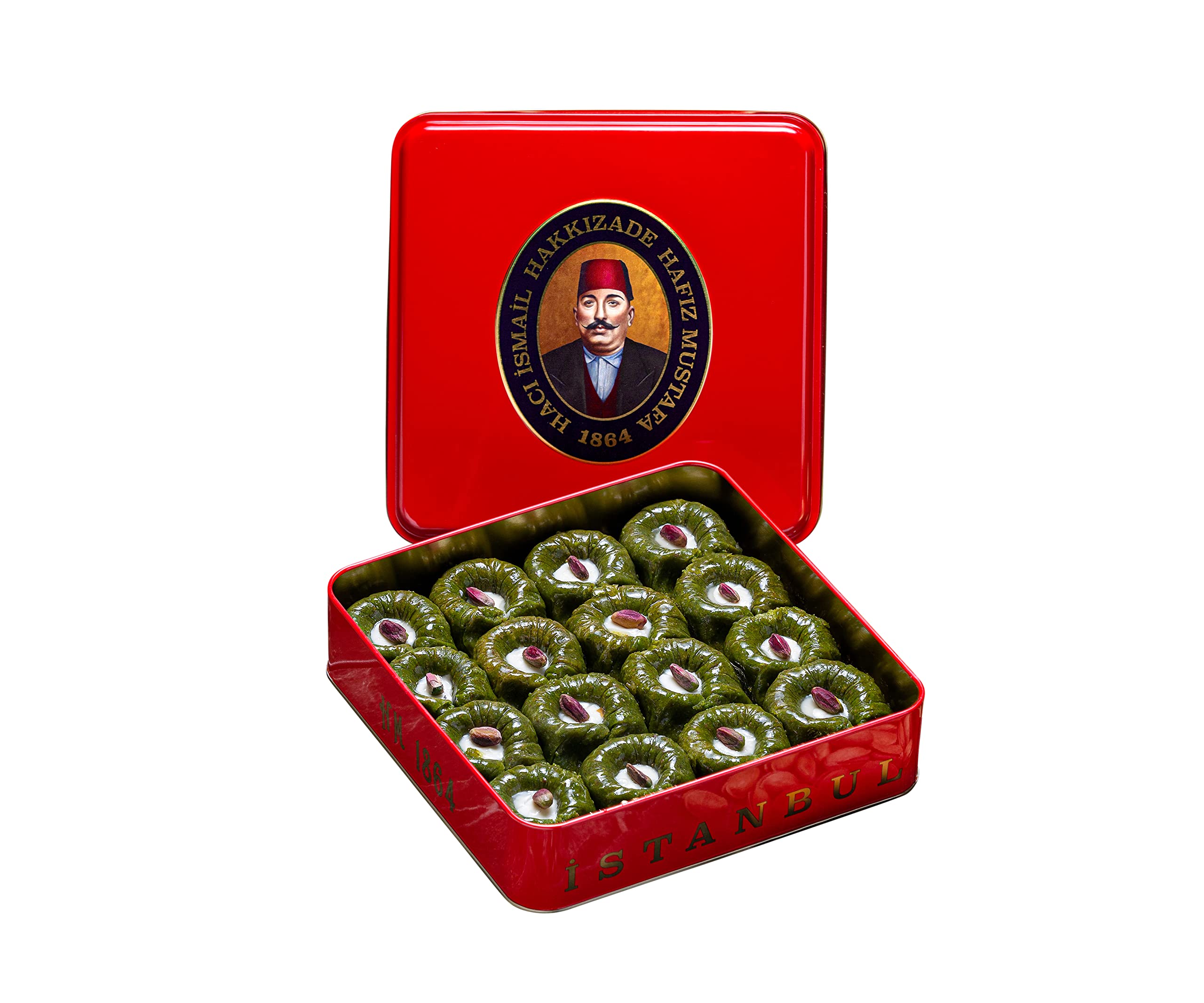 Premium Hafiz Mustafa 1864 Istanbul Baklava Pastry Gift Box - Authentic Turkish Baklava Dessert with Fresh Phyllo Dough, Pistachios, Hazelnuts & Walnuts - Perfect for Birthdays, Christmas Gifts, Dinner Parties & Holiday Celebrations