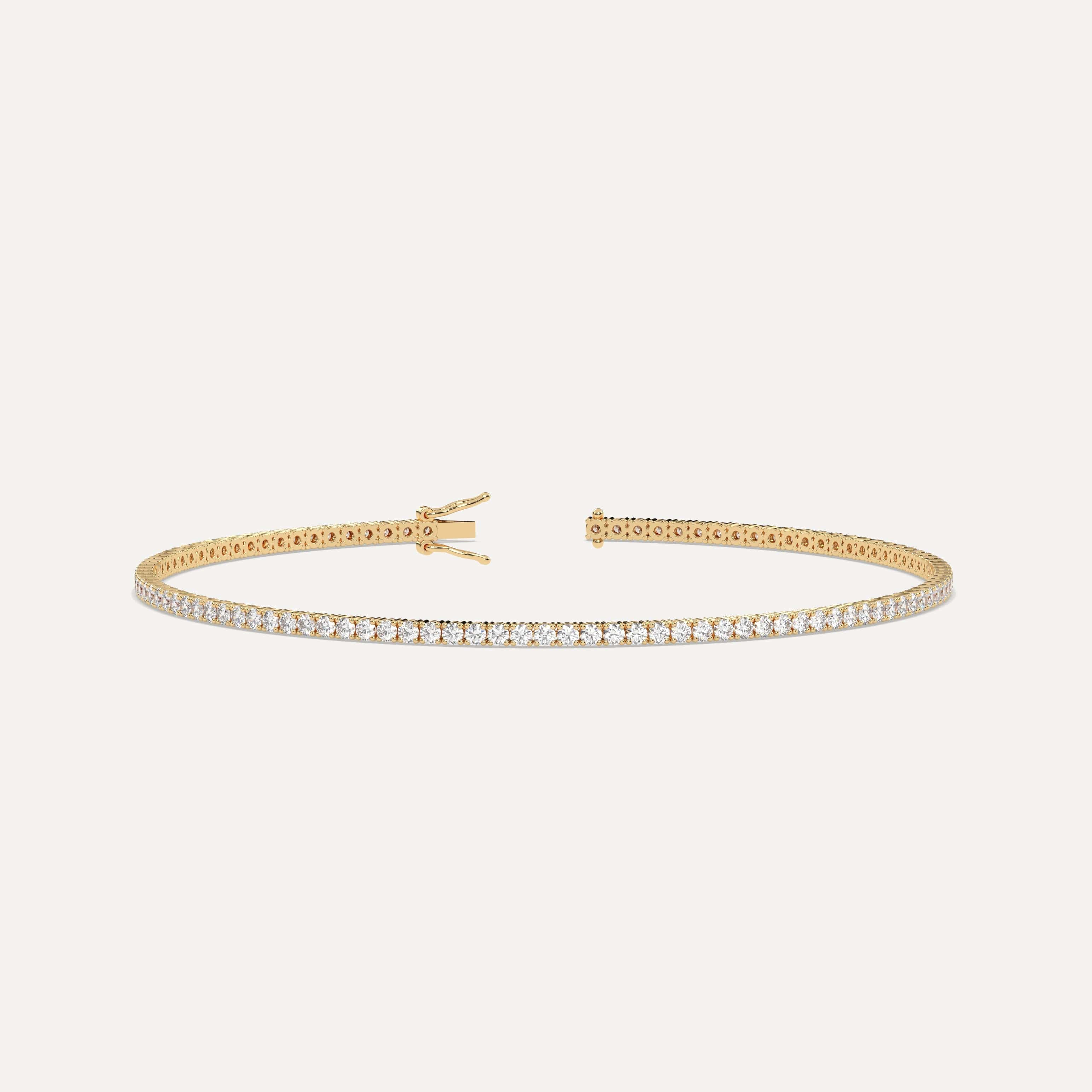 2 Carat Diamond Tennis Bracelet for Women - 14K White Gold Classic Elegant Jewelry Gift for Anniversary, Wedding & Special Occasions