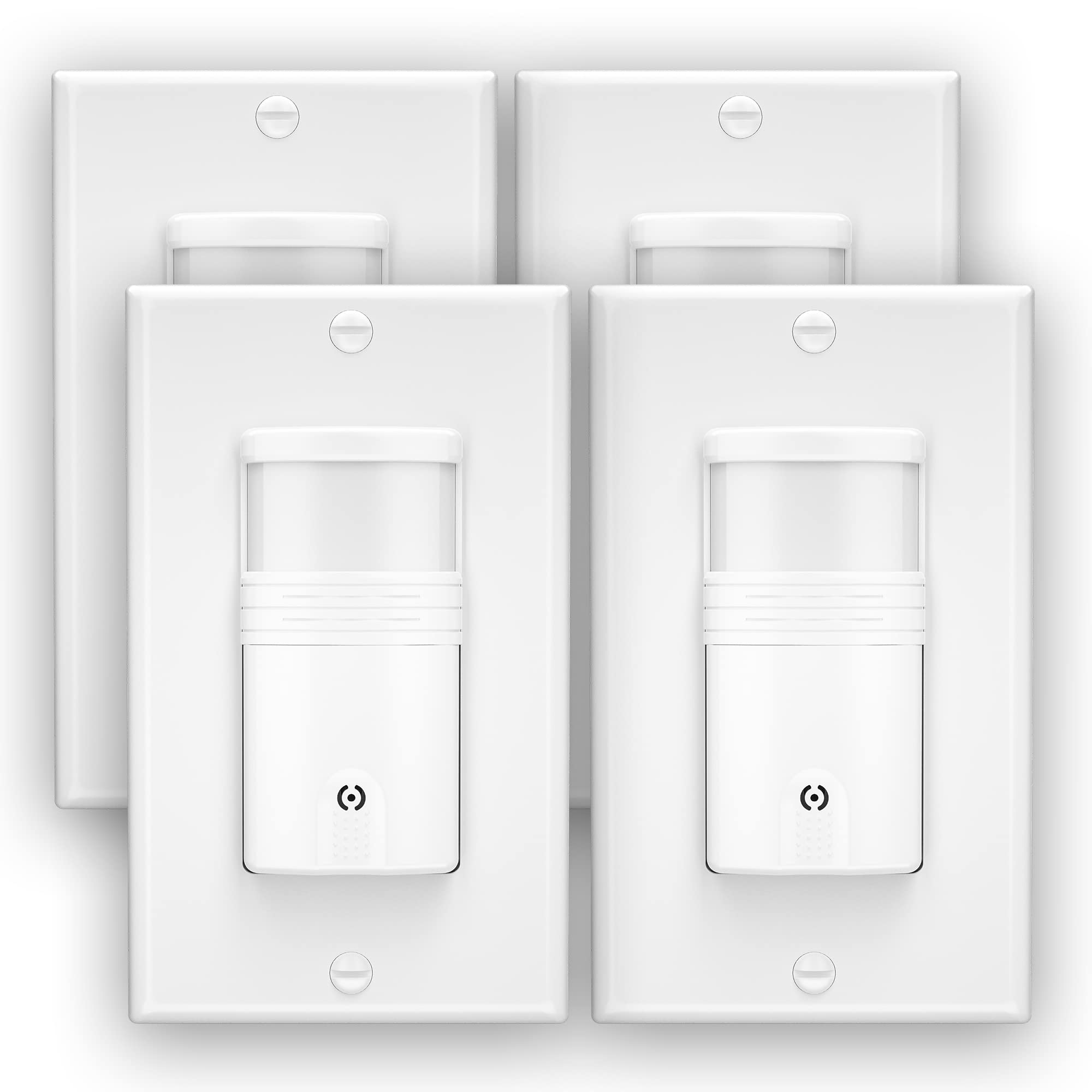10 Pack 3-Way Motion Sensor Light Switch with Adjustable Timer - Neutral Wire Required, UL Certified White In-Wall Occupancy Sensor (Not Single Pole) - Perfect for Hallways, Closets, Staircases & Energy-Efficient Homes (Title 24 Compliant)