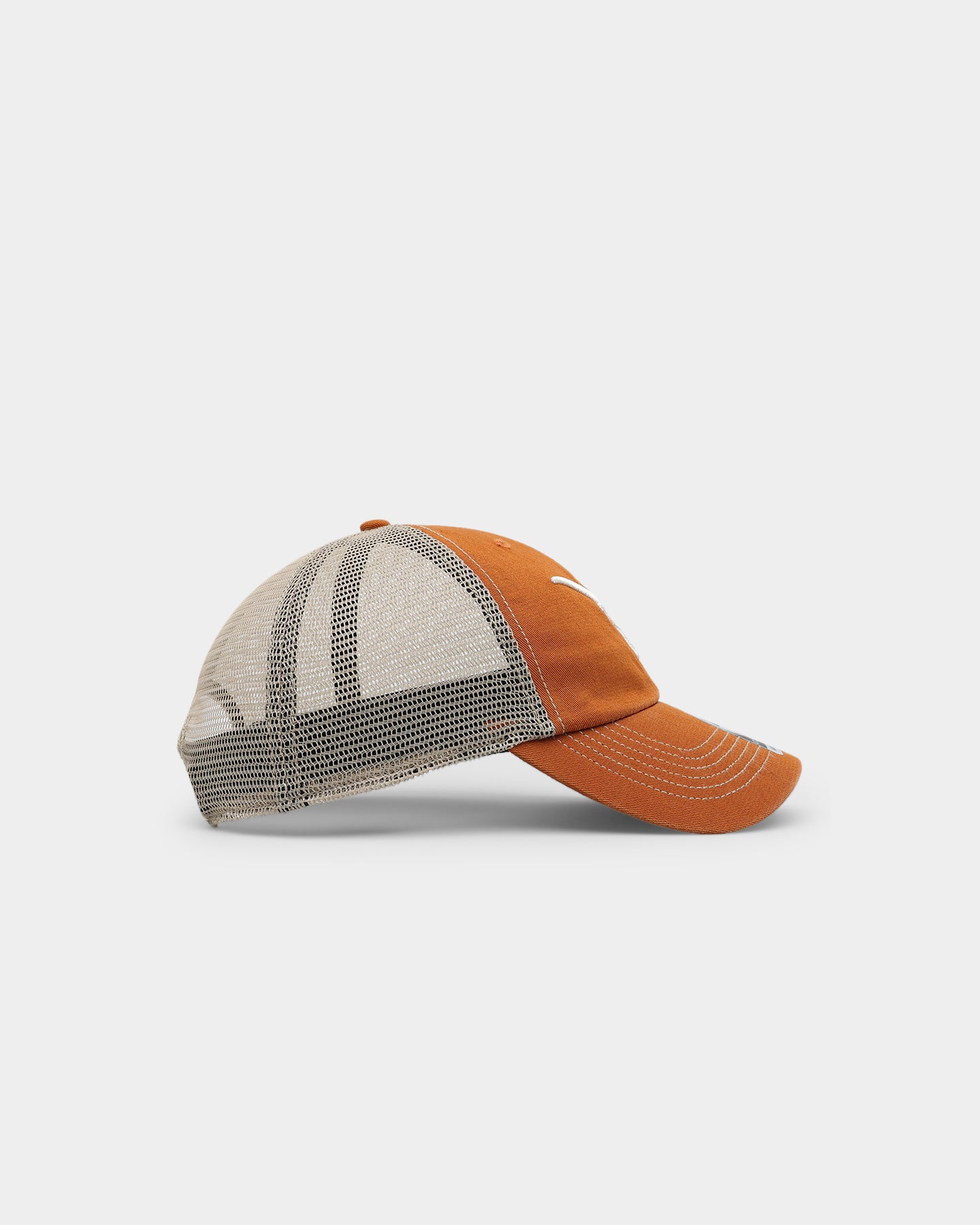 47 Brand Texas Longhorns Trawler '47 Clean Up Strapback Hat - Adjustable Burnt Orange Baseball Cap for Men & Women - Perfect for Game Day, Tailgating and Casual Wear