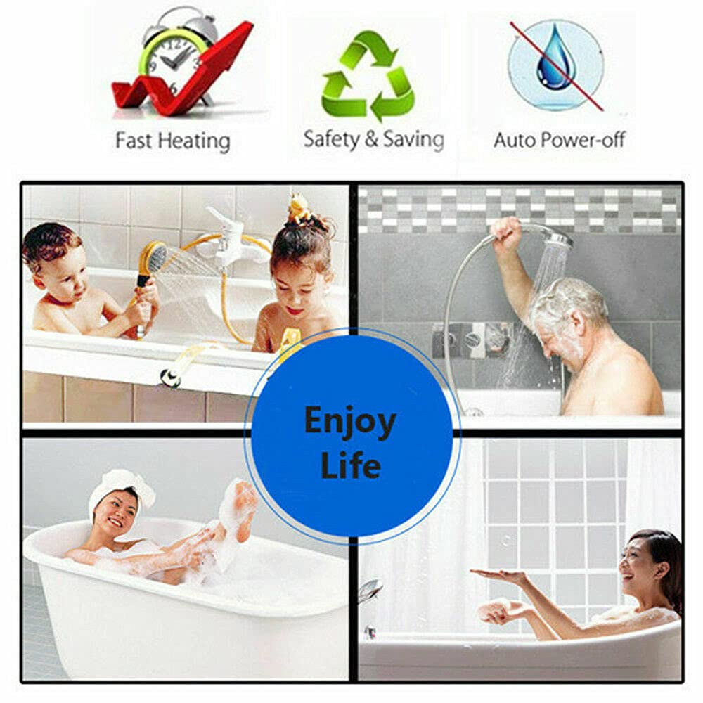 6500W 220V Electric Tankless Water Heater - Instant On-Demand Hot Water System for Bathroom, Shower, Bathtub & Whole House - Perfect for Homes, RVs & Residential Use