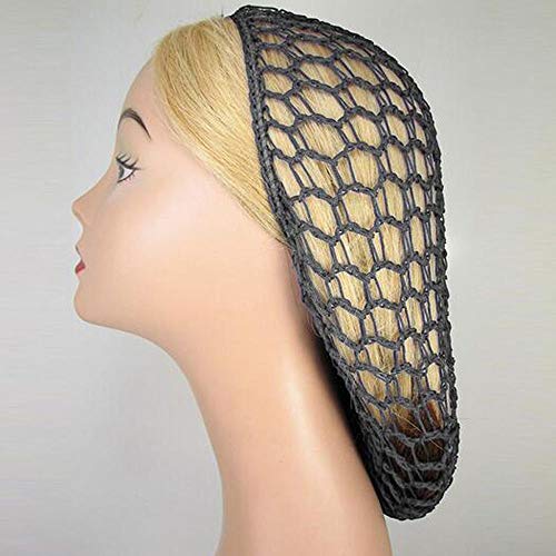 BYBYCD Women's Soft Rayon Crochet Hair Net Snood - Breathable & Comfortable Hair Cover for Work, Church, Nursing, Cooking & Everyday Use