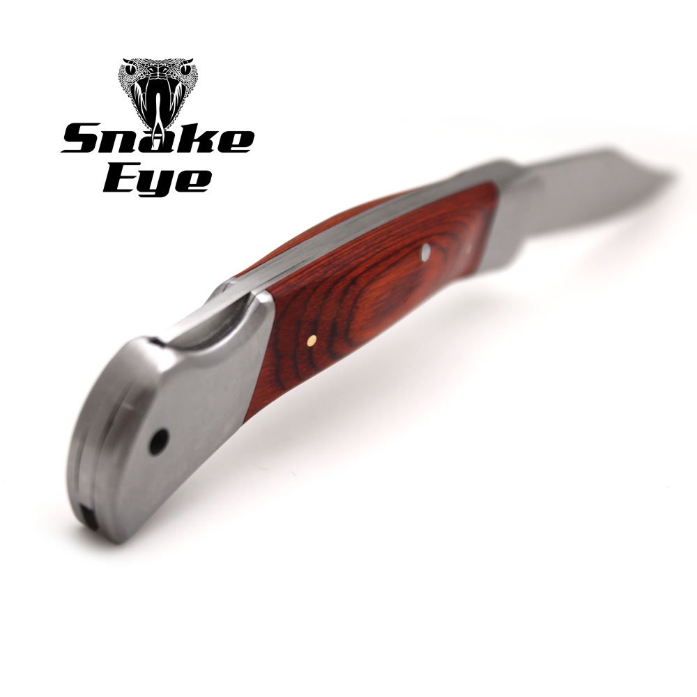 Premium Snake Eye Tactical Lockback Folding Pocket Knife - Large Size with Ergonomic Handle for Outdoor Survival, Camping & EDC Collection