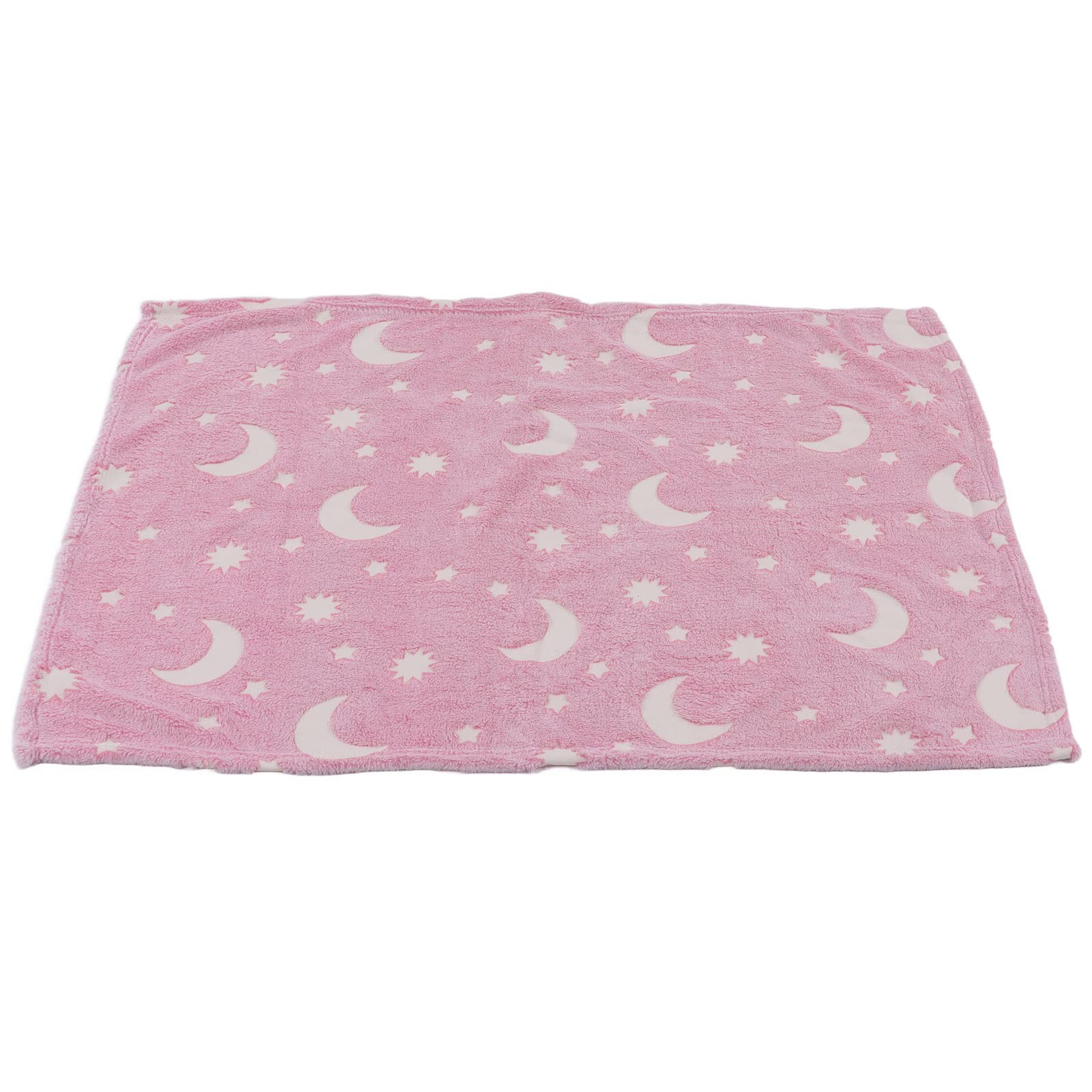 Jeanoko Glowing Blanket - Soft Polyester Throw Blanket for Home, Bed, Couch - Cozy & Comfortable Pink Blanket for Adults & Kids - Perfect for Movie Nights, Camping & Gift Giving