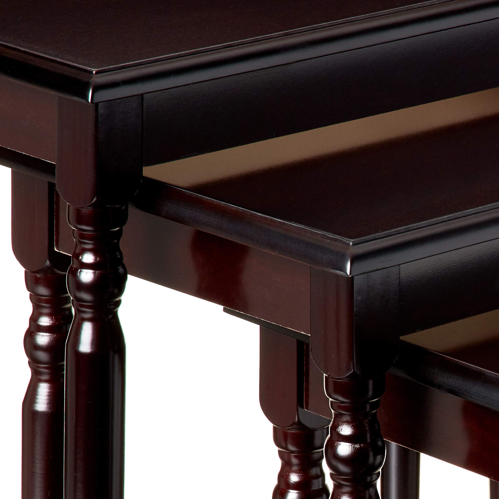 Frenchi Furniture 3-Piece Nesting Table Set - Modern Side Tables for Living Room, Bedroom & Small Spaces - Stackable Coffee Tables with Versatile Home Decor Use