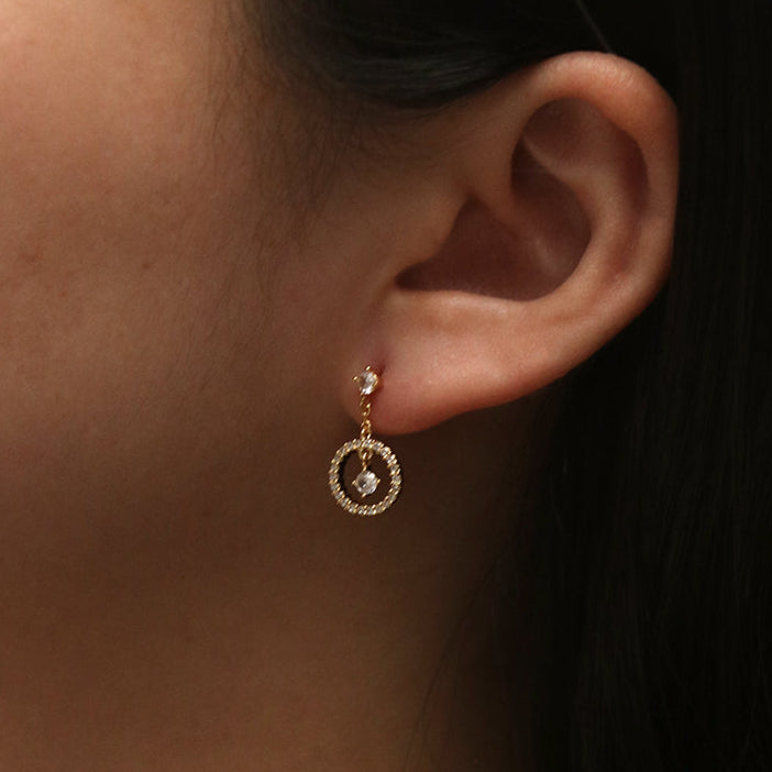 Cubic Dangle Earrings for Women - Elegant Geometric Drop Earrings | Perfect for Parties, Weddings & Everyday Wear