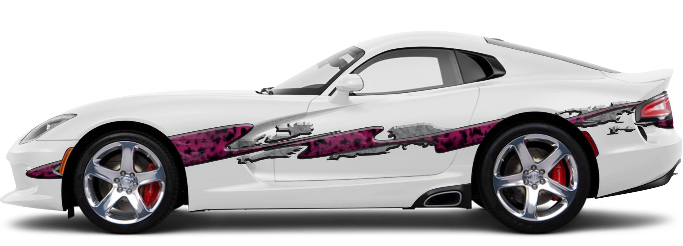 Pink Leopard Stripes Vinyl Car Decals - Waterproof Vehicle Stickers for Trucks, SUVs, Windows - Fun Auto Accessories for Girls & Women (Perfect for Customizing Cars, Laptops, and Tumblers)