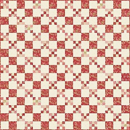 Laundry Basket Quilts Cranberry Chain Pattern - Large Woven Storage Basket for Laundry, Toys & Organizing - Perfect for Bedroom, Bathroom & Nursery Decor